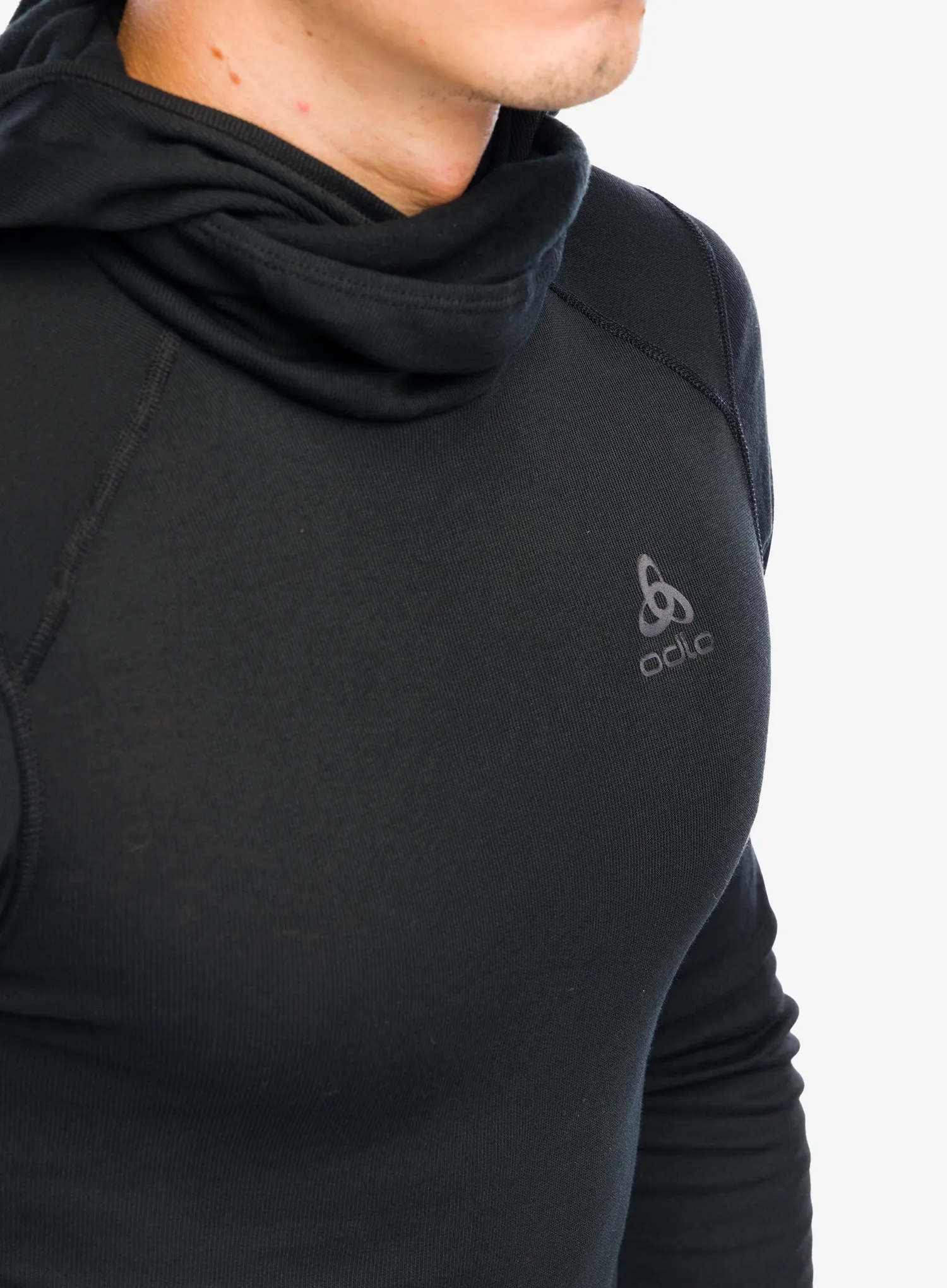 Funkční mikina Odlo Active Warm BL Top Facemask LS - black