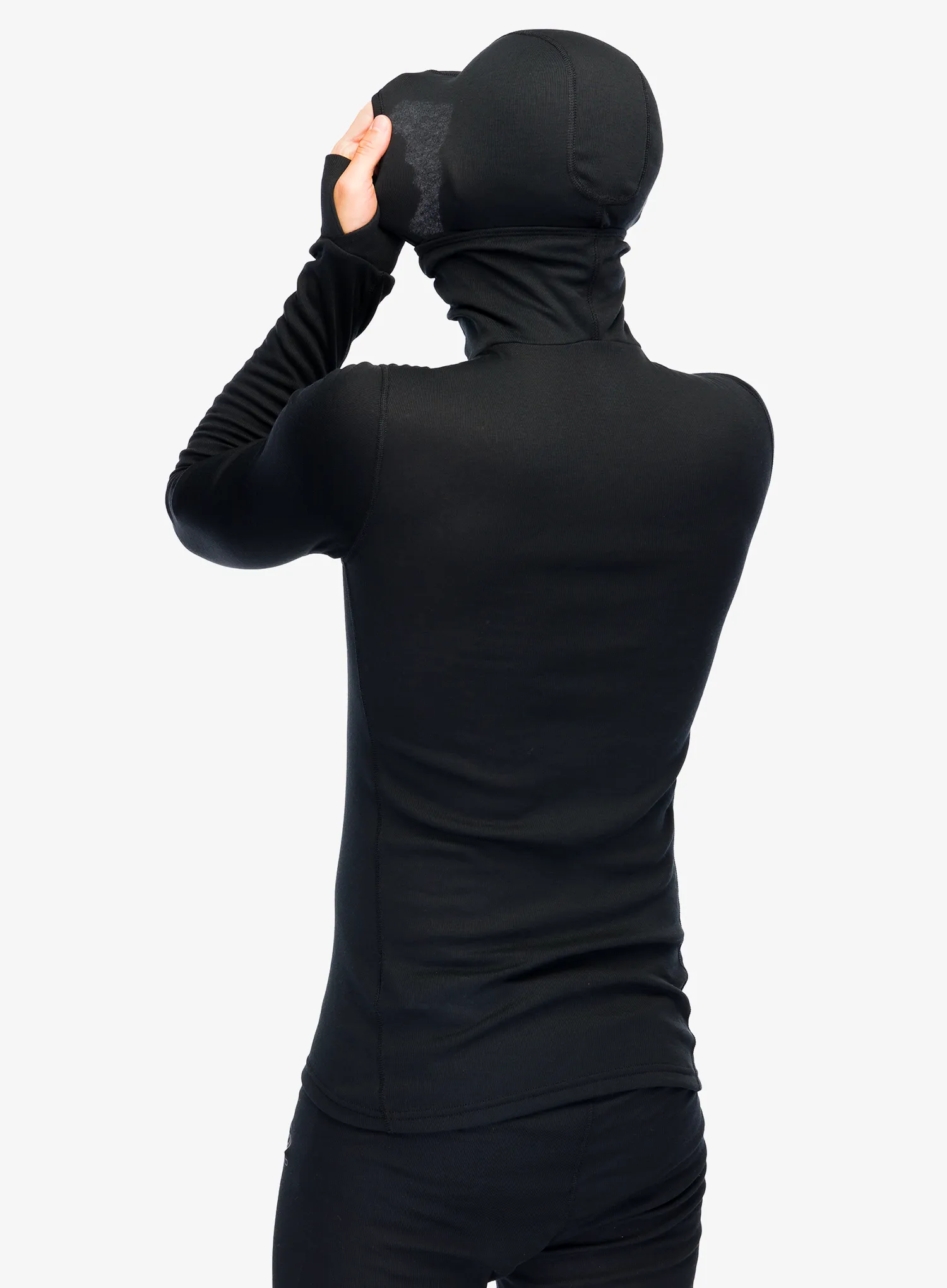 Funkční mikina Odlo Active Warm BL Top Facemask LS - black