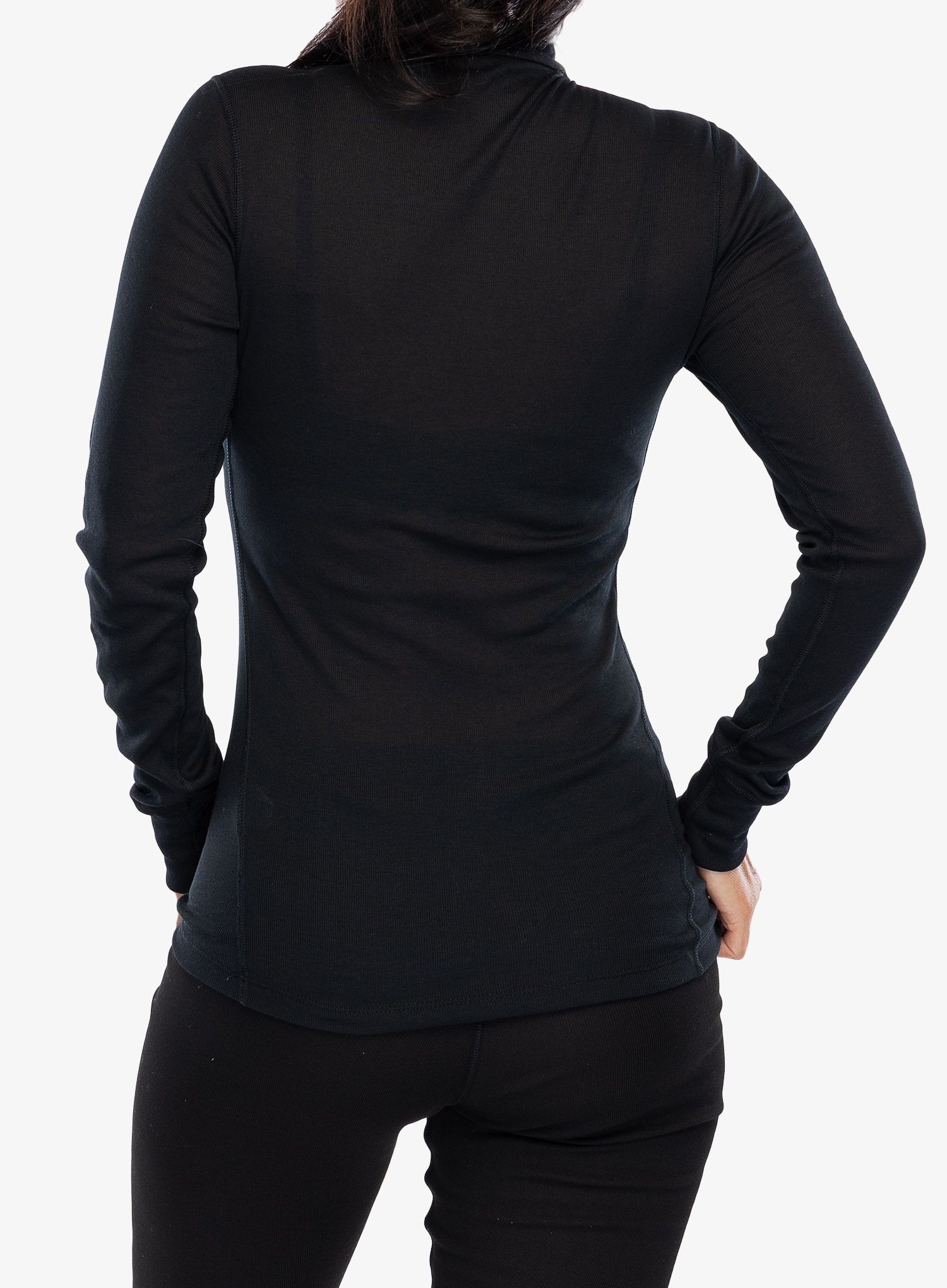Dámská funkční mikina Odlo Active Warm BL Top Turtle Neck LS Half Zip  - black