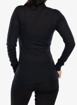 Dámská funkční mikina Odlo Active Warm BL Top Turtle Neck LS Half Zip - black