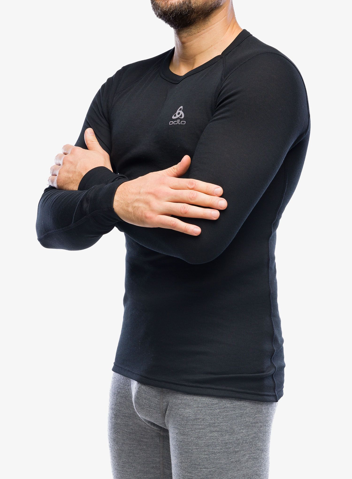 Funkční mikina Odlo Active Warm Eco BL Top Crew Neck LS - black