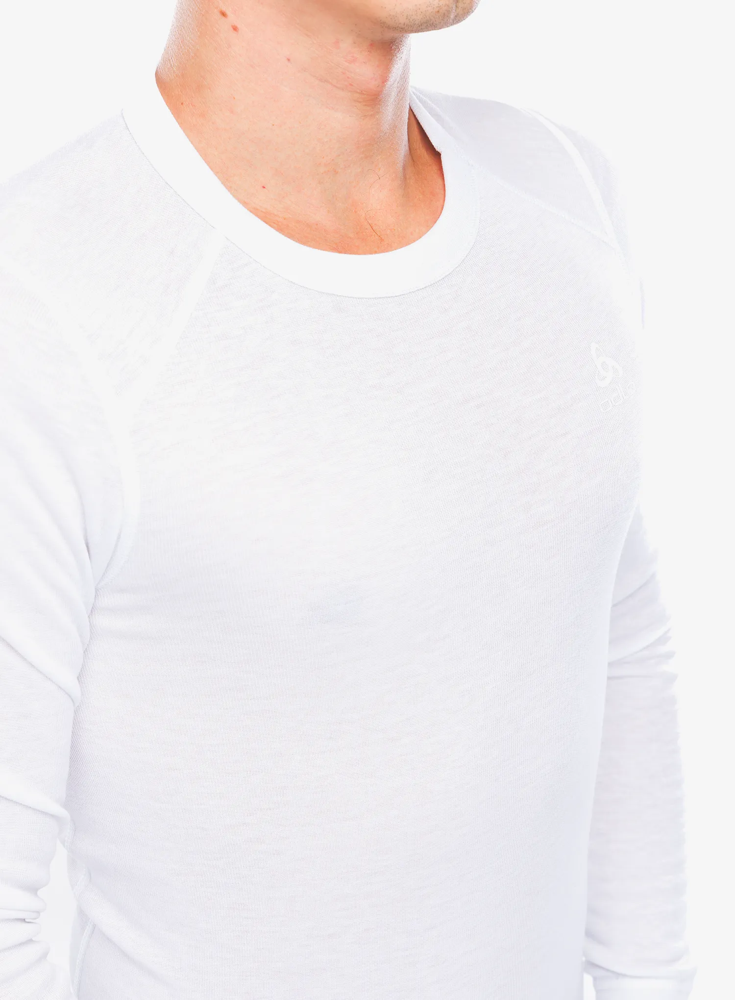 Funkční mikina Odlo Active Warm Eco BL Top Crew Neck LS - white