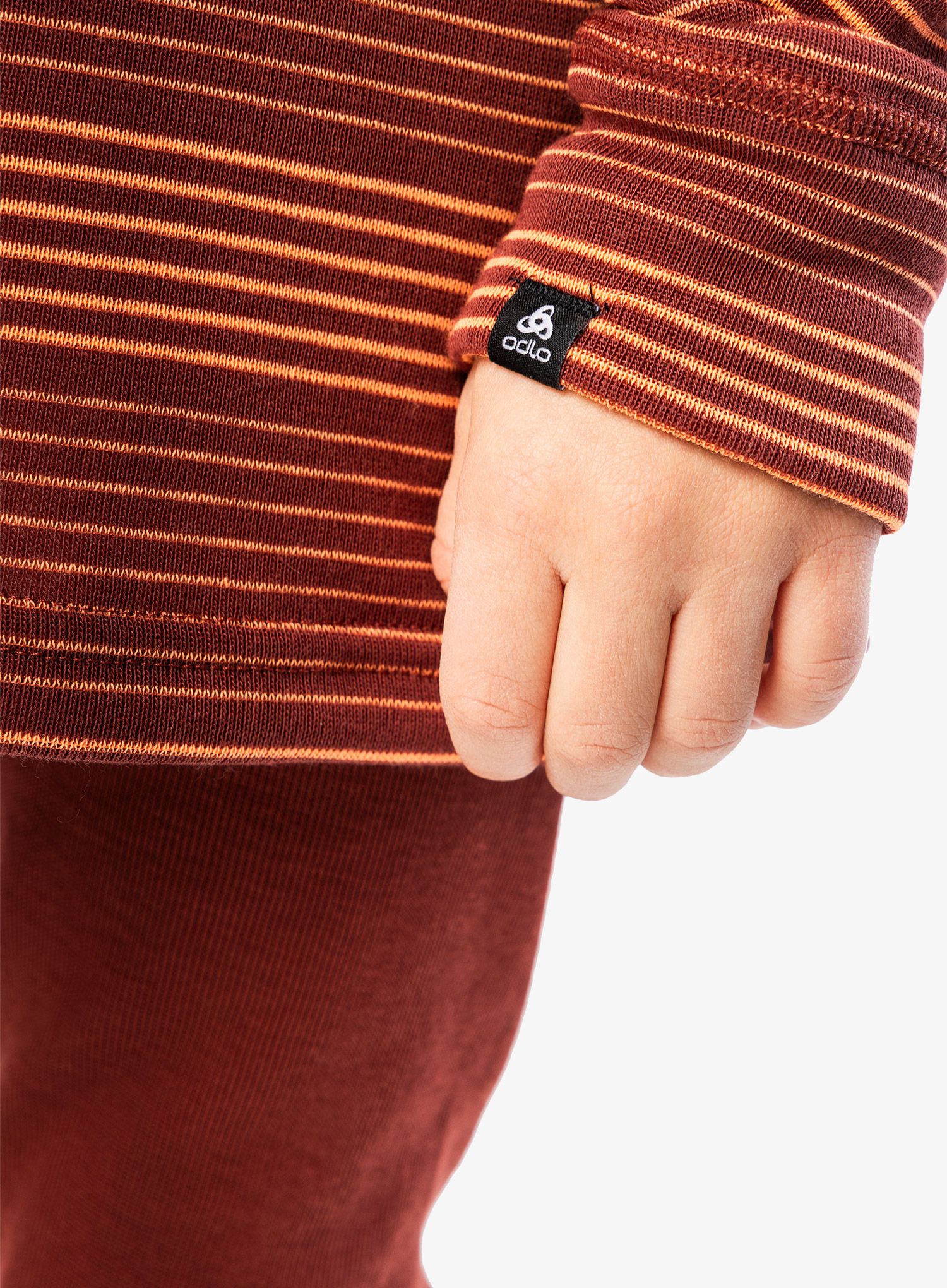 Termoaktivní prádlo pro děti Odlo Active Warm Eco Set Set Long - spiced apple/live wire
