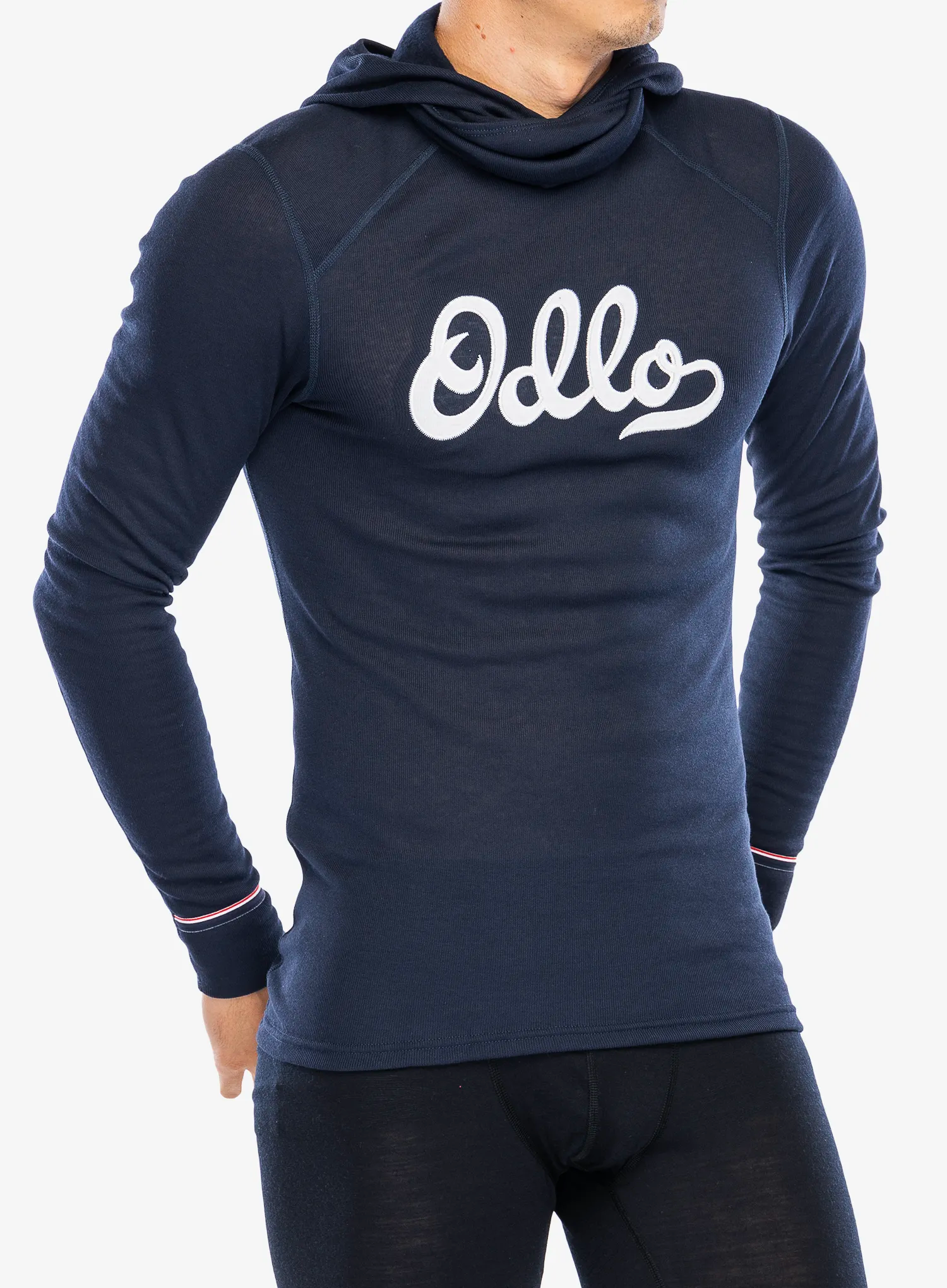 Funkční mikina Odlo Active Warm Originals BL Top Facemask LS - dark sapphire