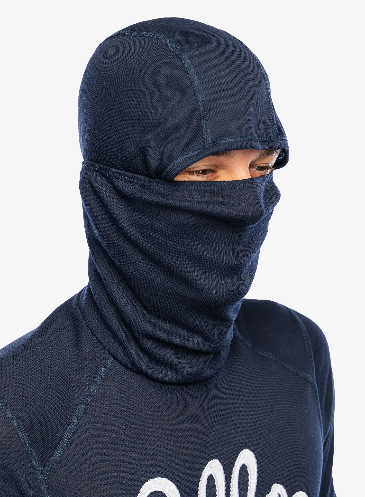 Funkční mikina Odlo Active Warm Originals BL Top Facemask LS - dark sapphire