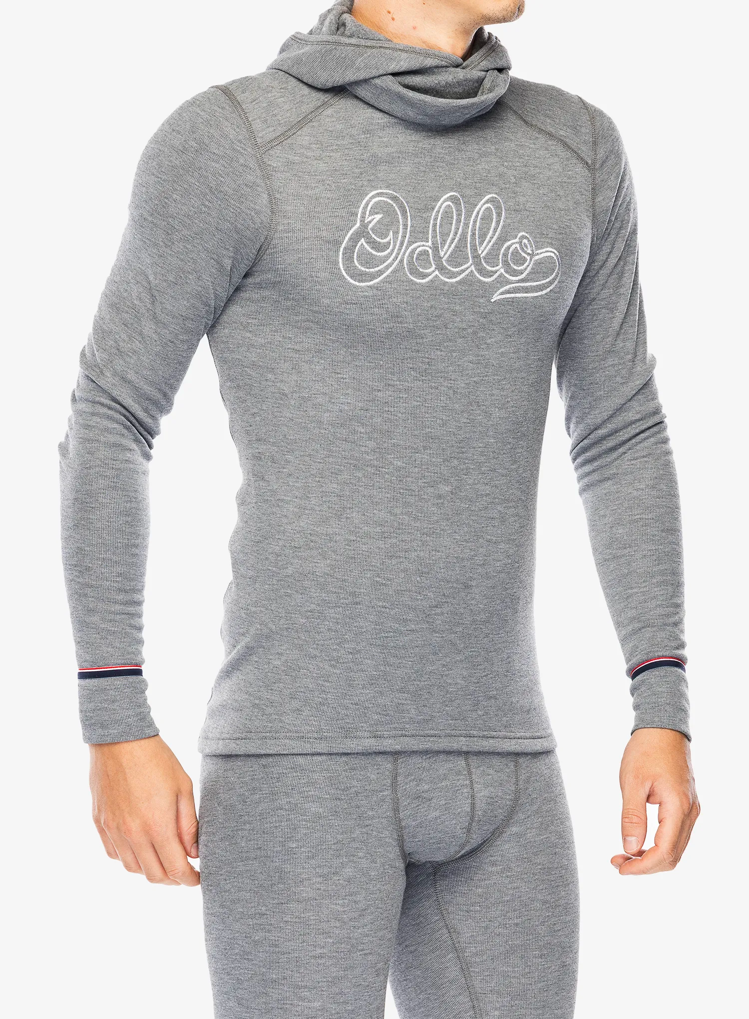 Funkční mikina Odlo Active Warm Originals BL Top Facemask LS - odlo steel grey melange