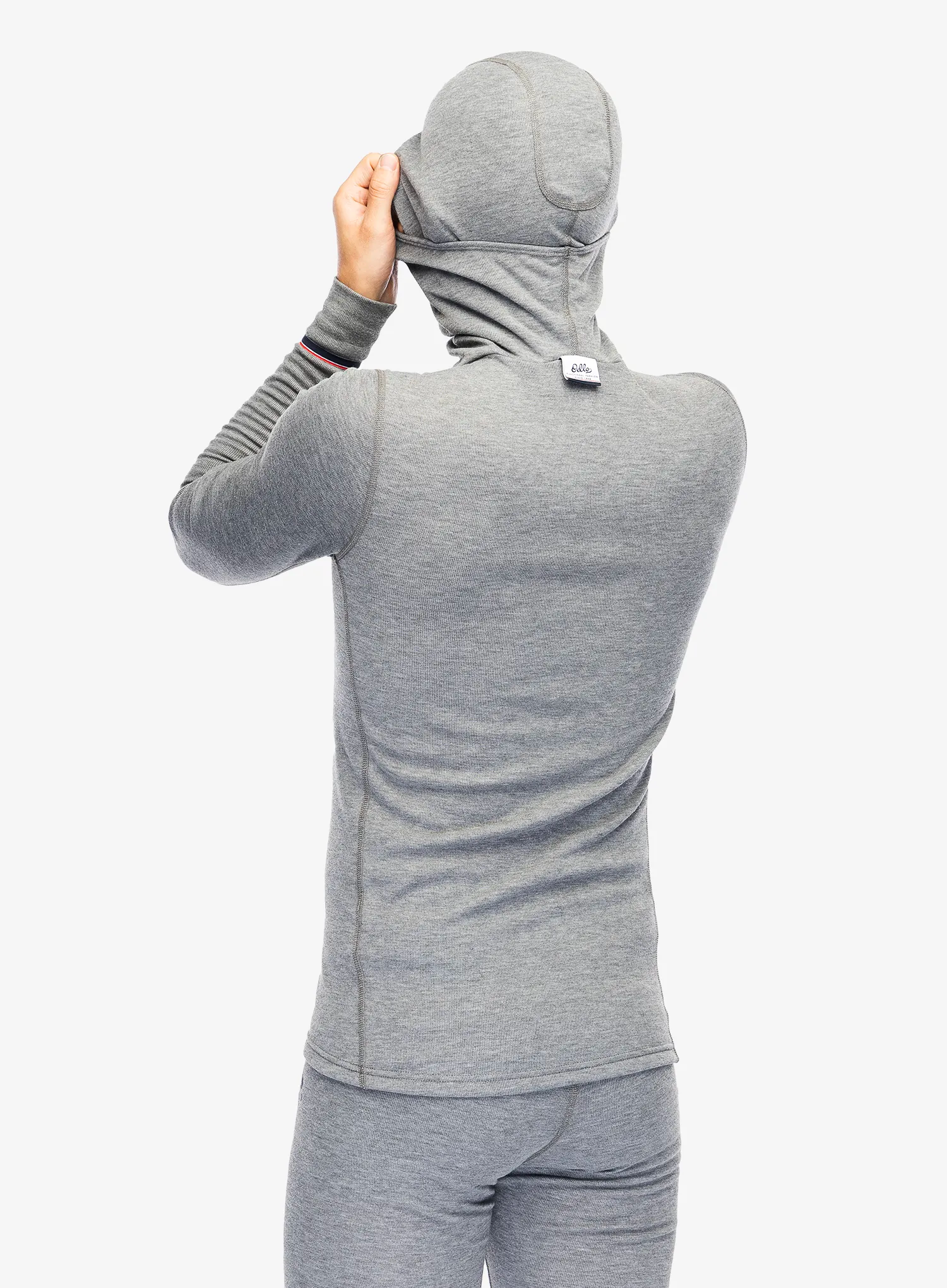 Funkční mikina Odlo Active Warm Originals BL Top Facemask LS - odlo steel grey melange