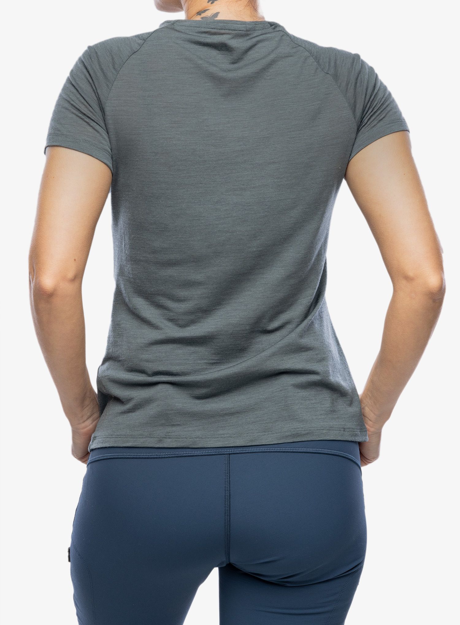 Merino triko dámské Odlo Ascent PW 130 Run. Bike. Hike. T-Shirt - dark slate melange