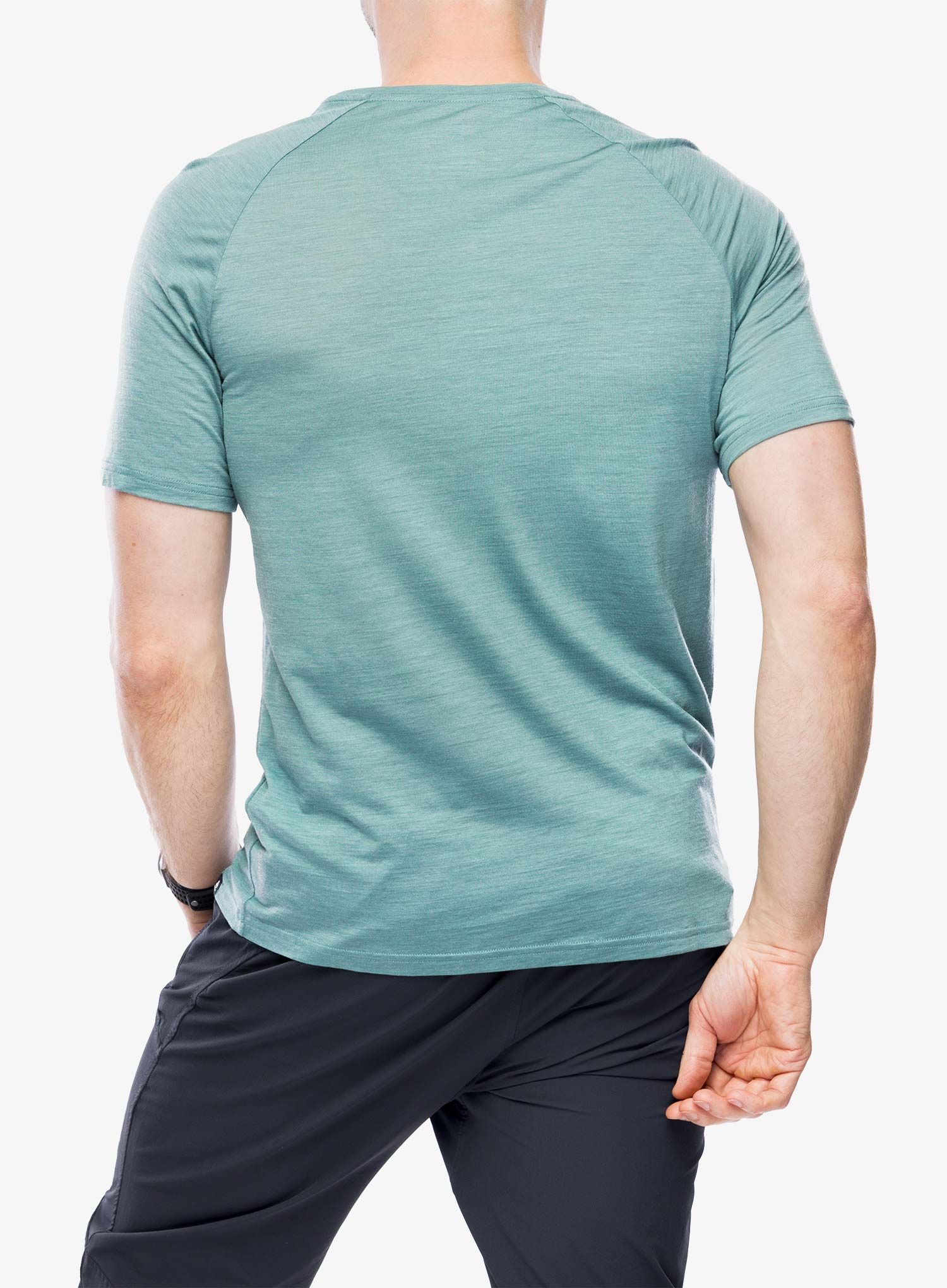 Merino triko Odlo Ascent PW 130 Topography T-Shirt - arctic melange
