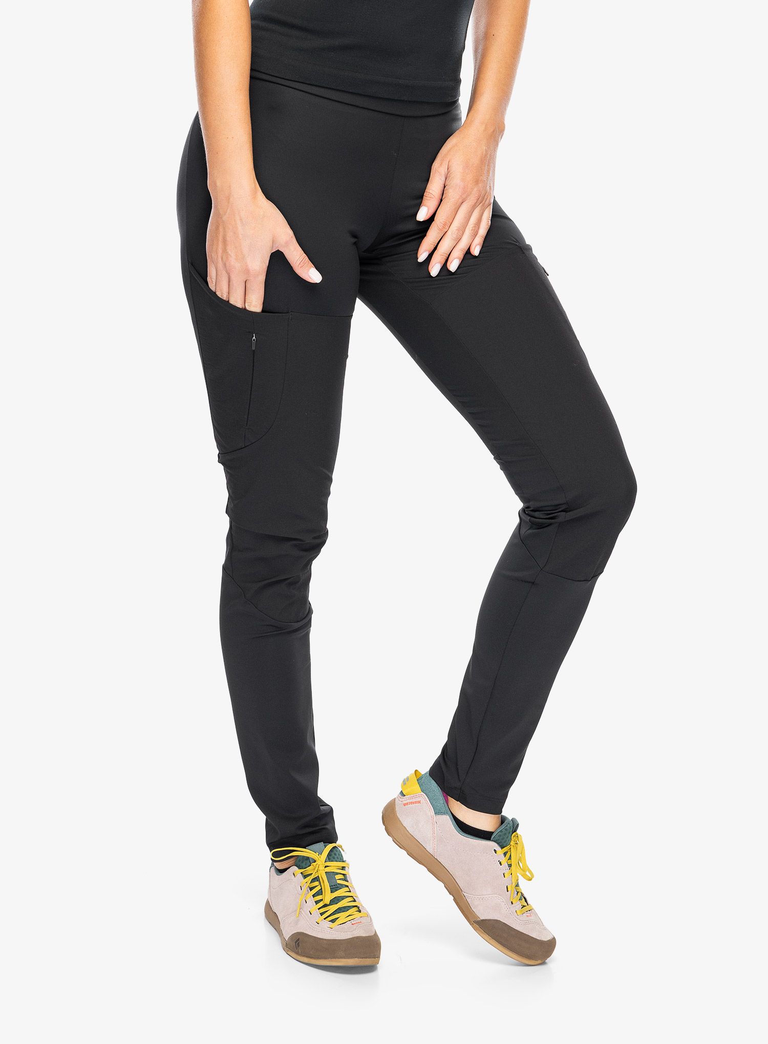 Dámské legíny Odlo Ascent Tights  - black