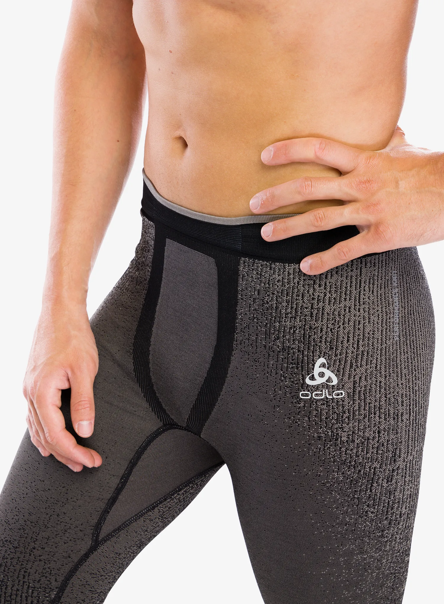 Termolegíny Odlo Blackcomb Eco BL Bottom Long - black