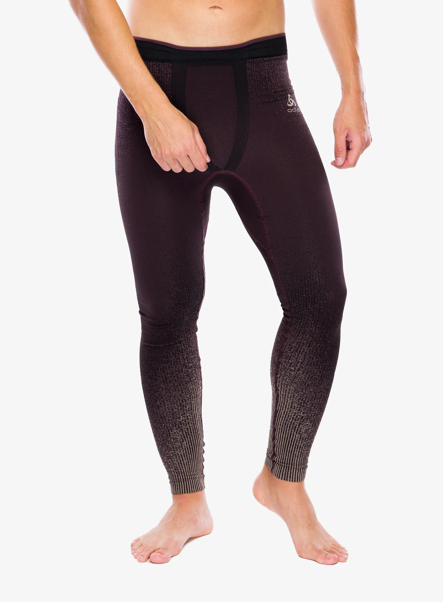 Termolegíny Odlo Blackcomb Eco BL Bottom Long - fudge