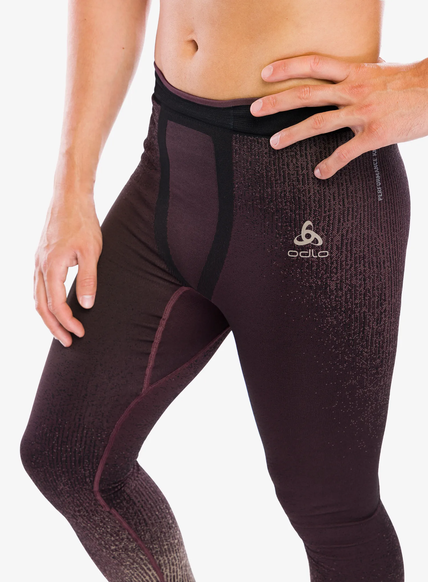 Termolegíny Odlo Blackcomb Eco BL Bottom Long - fudge