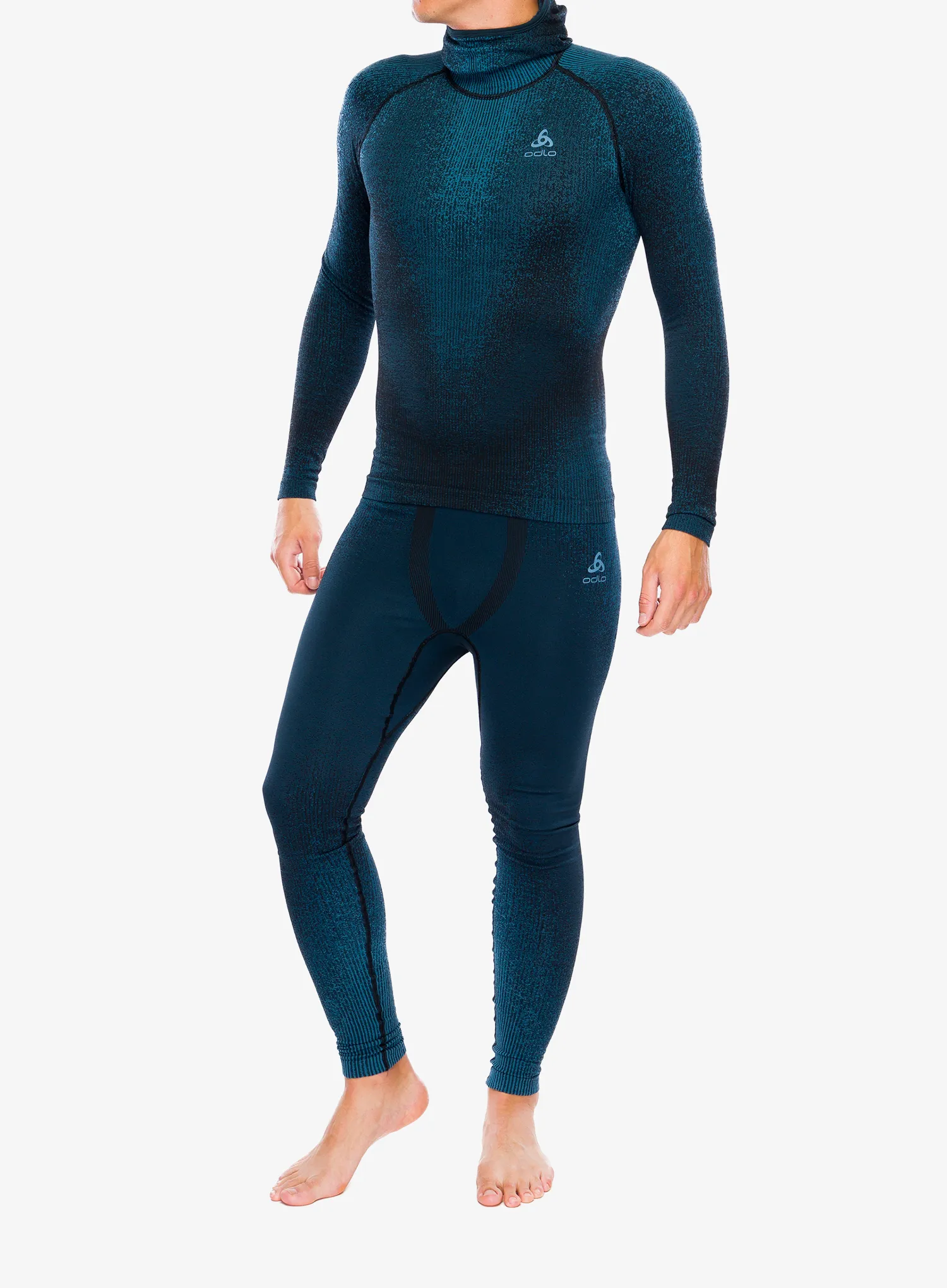 Termolegíny Odlo Blackcomb Eco BL Bottom Long - provincial blue