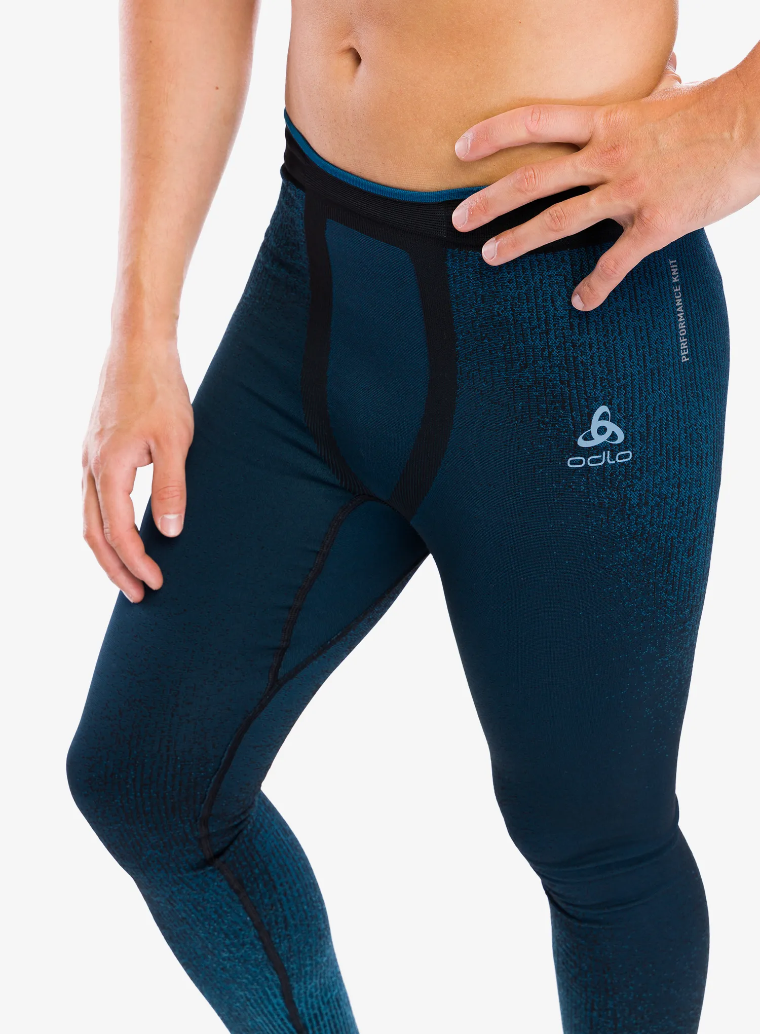 Termolegíny Odlo Blackcomb Eco BL Bottom Long - provincial blue