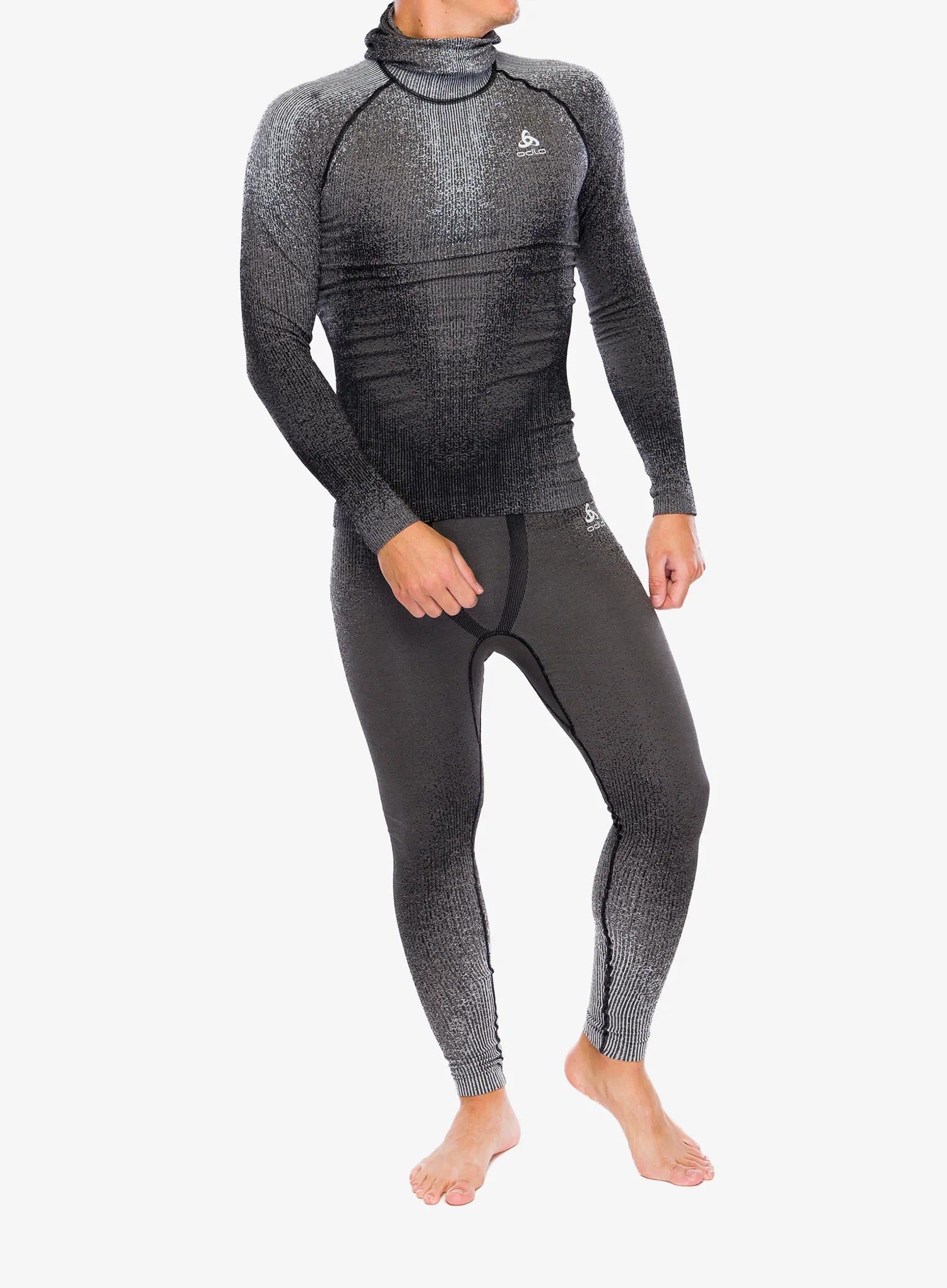 Funkční mikina Odlo Blackcomb Eco BL Top Facemask LS - black