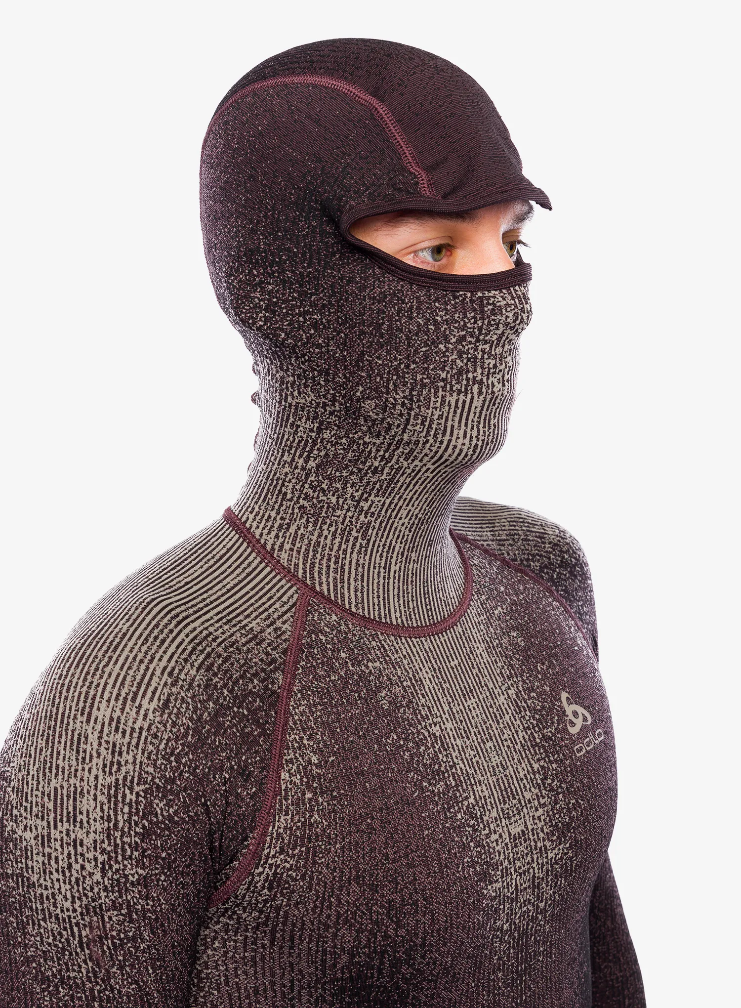 Funkční mikina Odlo Blackcomb Eco BL Top Facemask LS - fudge