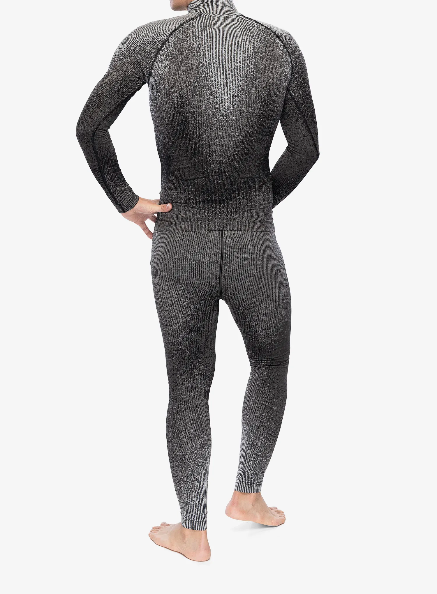 Funkční mikina Odlo Blackcomb Eco BL Top Turtle Neck LS Half Zip - black