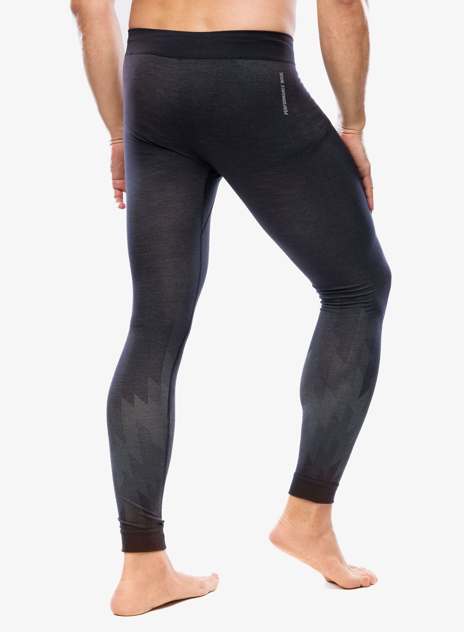 Termolegíny Odlo Kinship PW 200 BL Bottom Long - black melange
