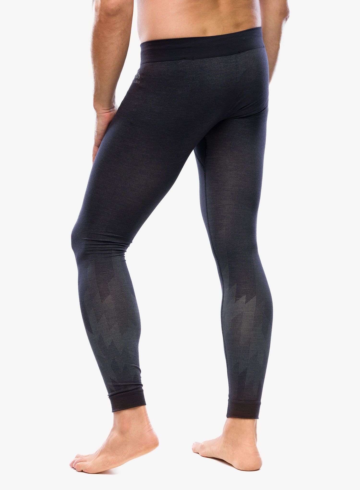 Termolegíny Odlo Kinship PW 200 BL Bottom Long - black melange