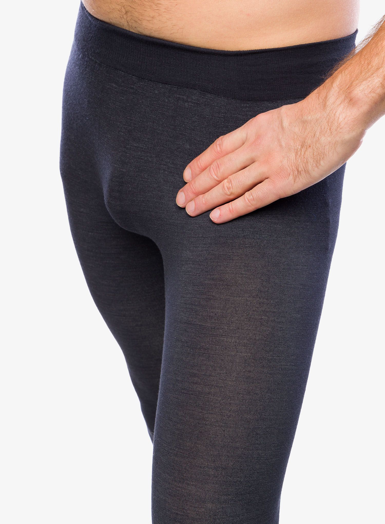 Termolegíny Odlo Kinship PW 200 BL Bottom Long - black melange