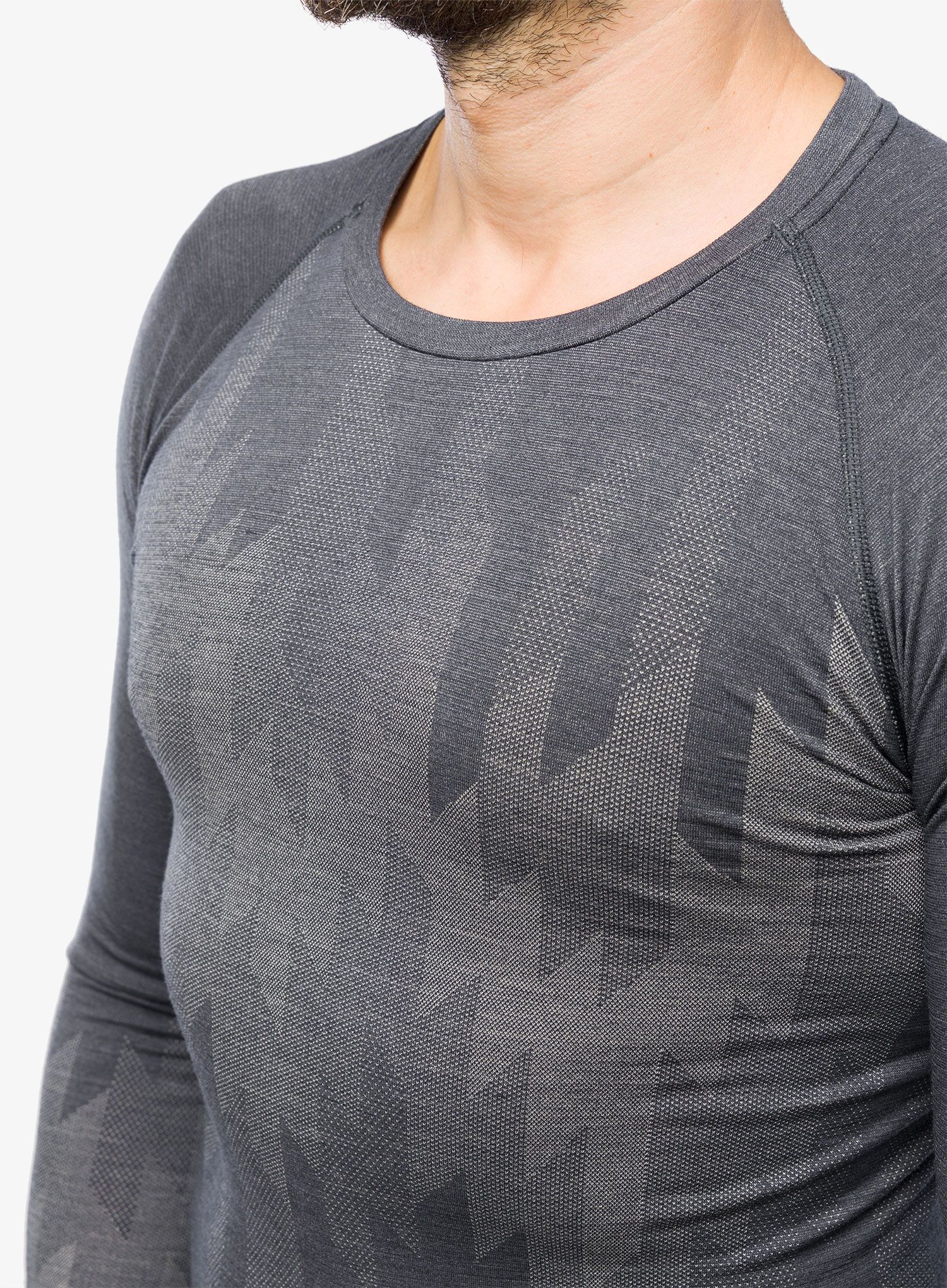 Funkční mikina Odlo Kinship PW 200 BL Top Crew Neck LS - india ink melange