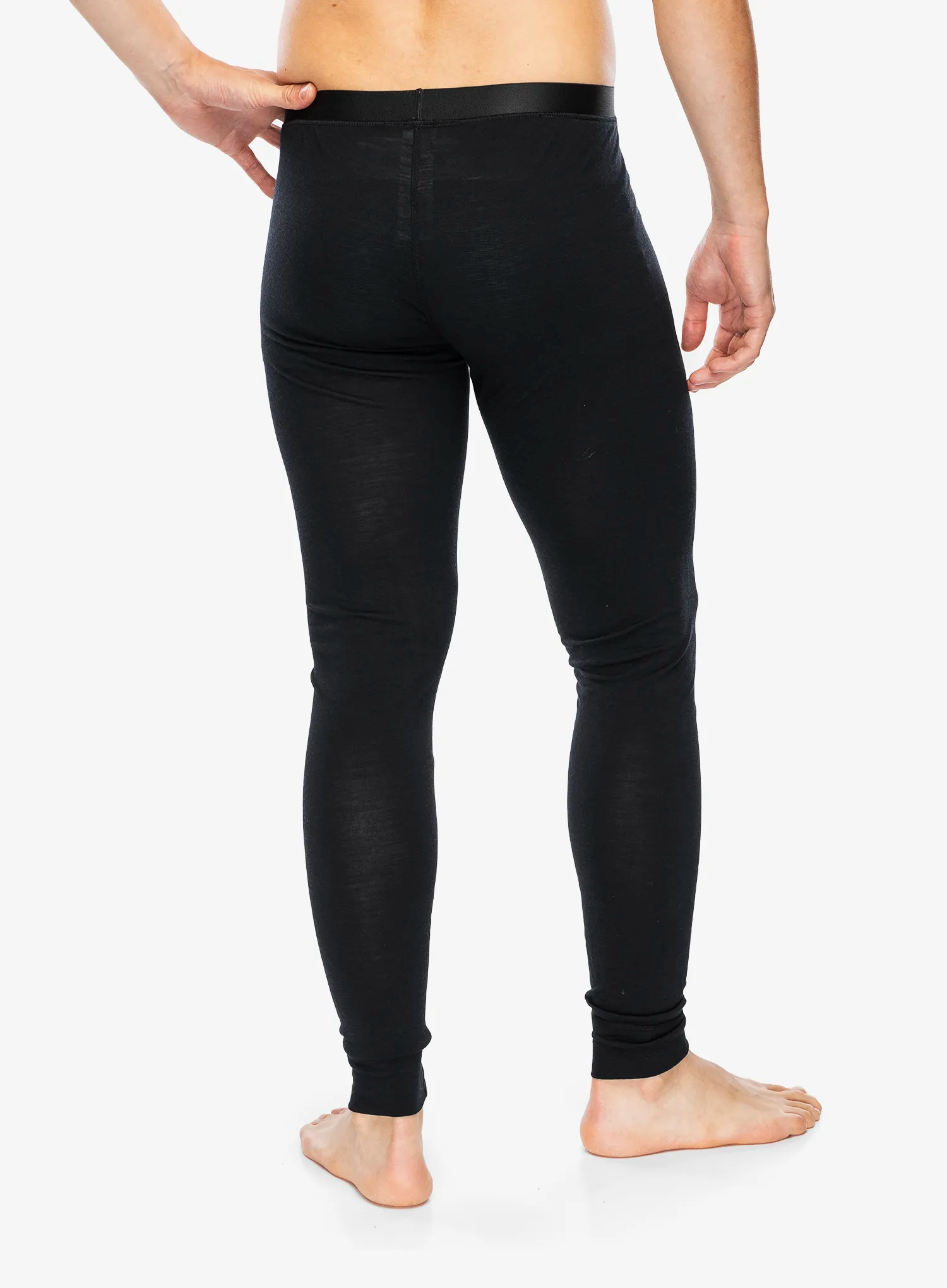 Termolegíny Odlo Merino 160 BL Bottom Long - black