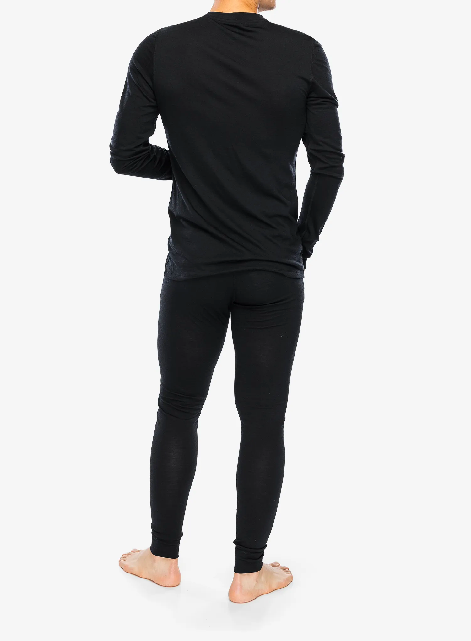 Termolegíny Odlo Merino 160 BL Bottom Long - black