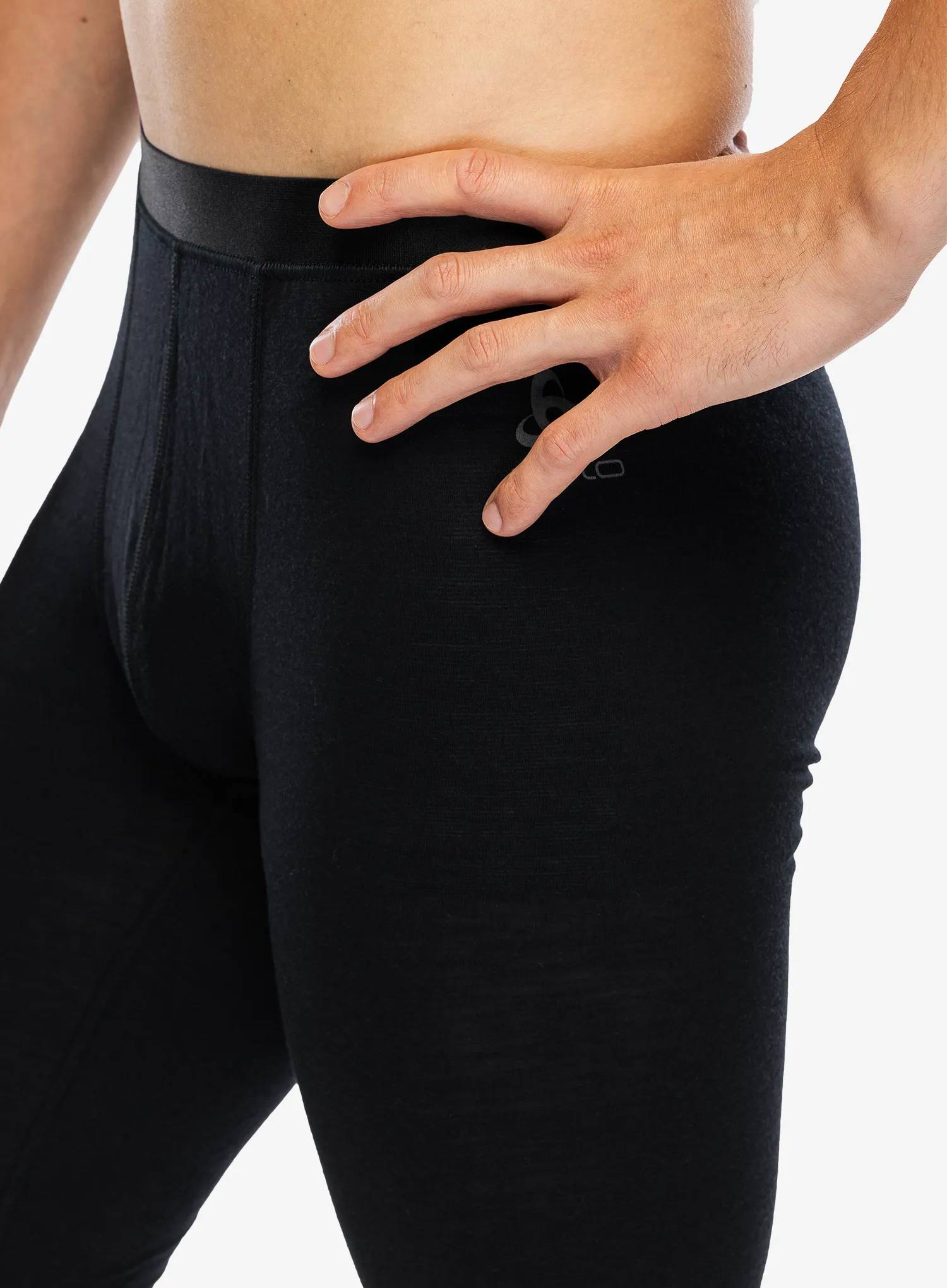 Termolegíny Odlo Merino 160 BL Bottom Long - black