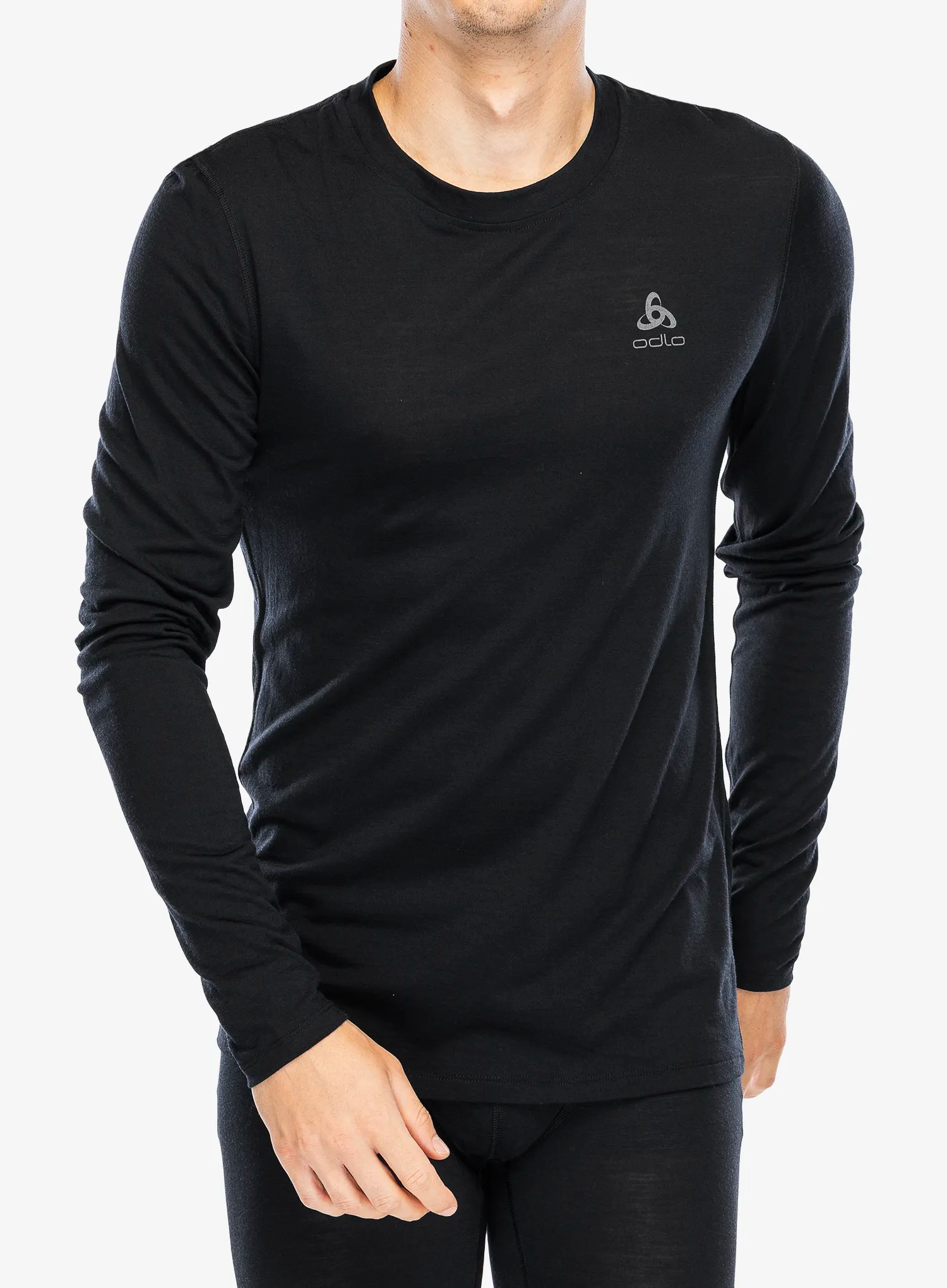 Funkční mikina Odlo Merino 160 BL Top Crew Neck LS - black