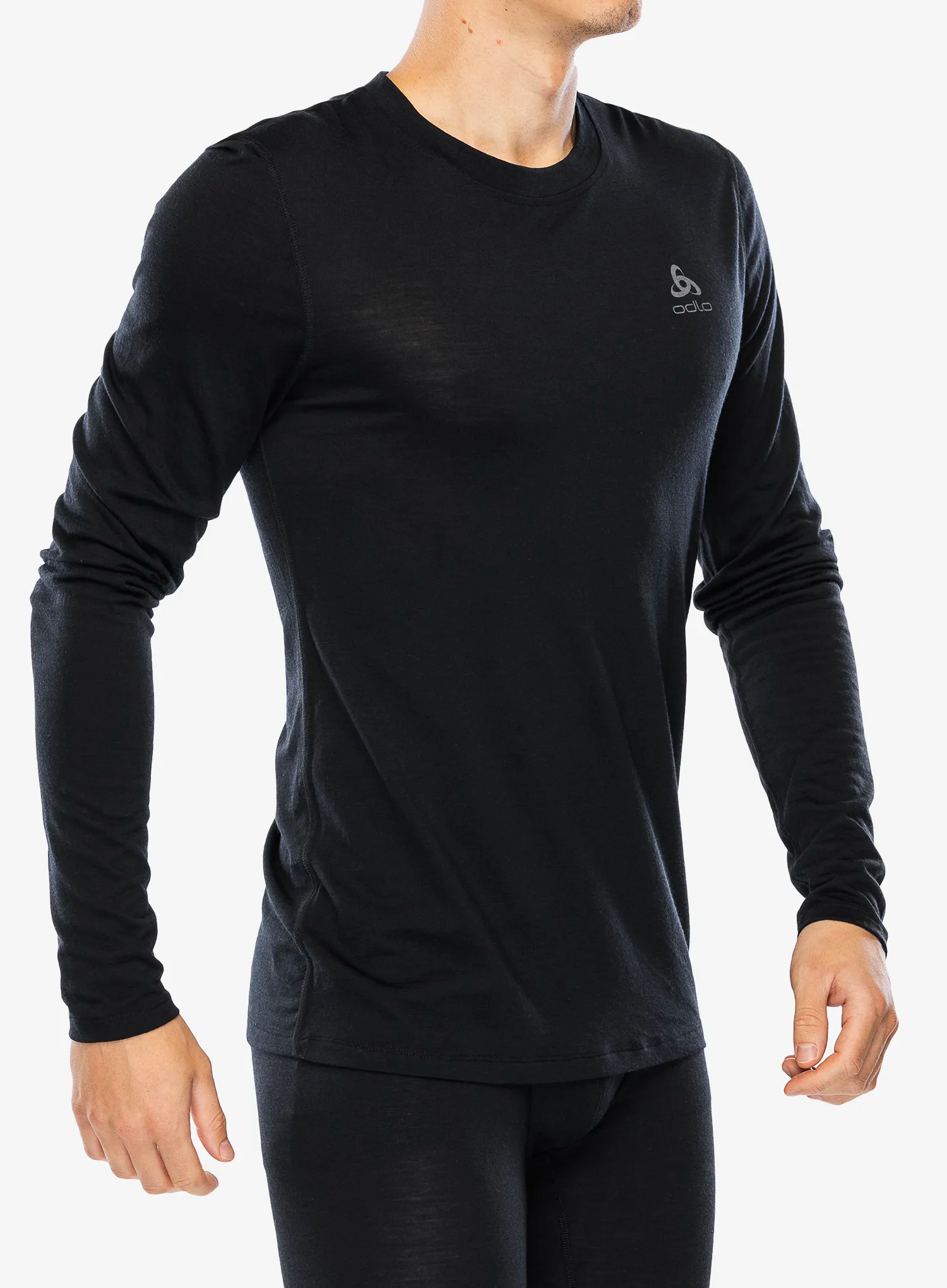 Funkční mikina Odlo Merino 160 BL Top Crew Neck LS - black