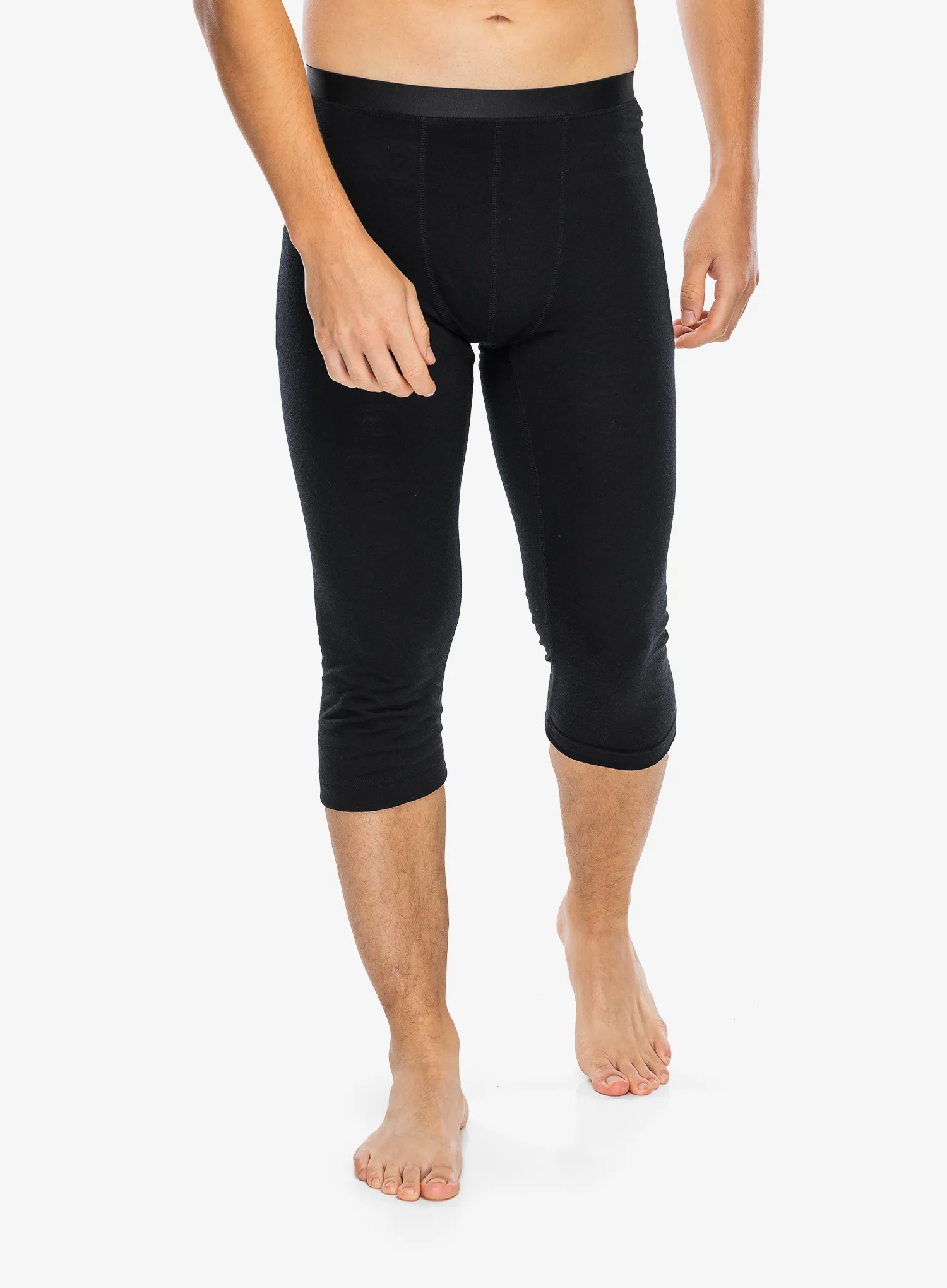 Termolegíny Odlo Merino 200 BL Bottom 3/4 - black