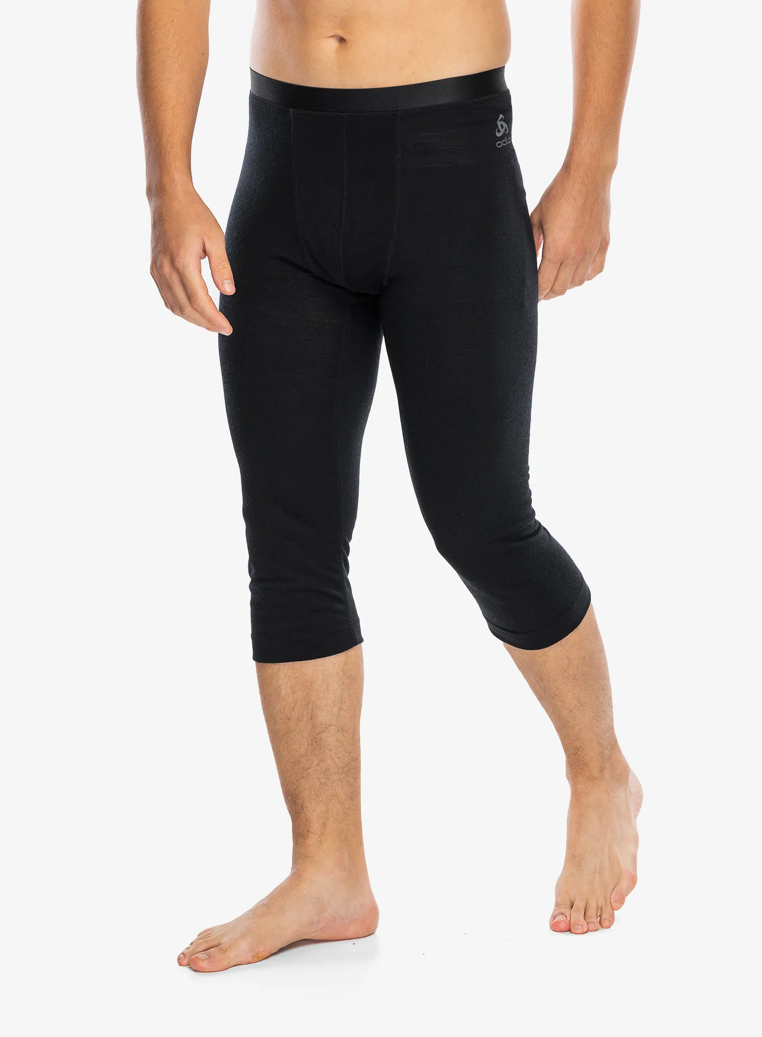 Termolegíny Odlo Merino 200 BL Bottom 3/4 - black