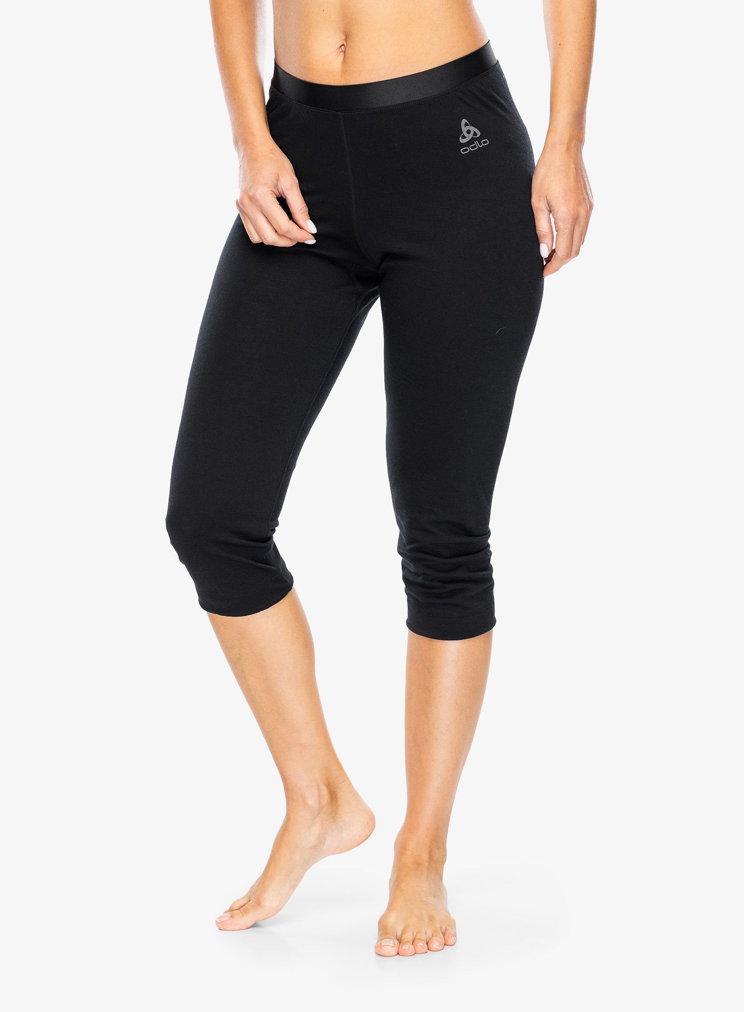 Termolegíny dámské Odlo Merino 200 BL Bottom 3/4 - black