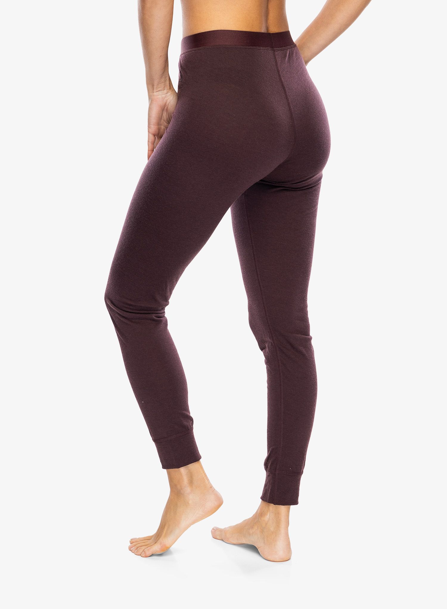 Termo legíny dámské Odlo Merino 200 BL Bottom Long - fudge