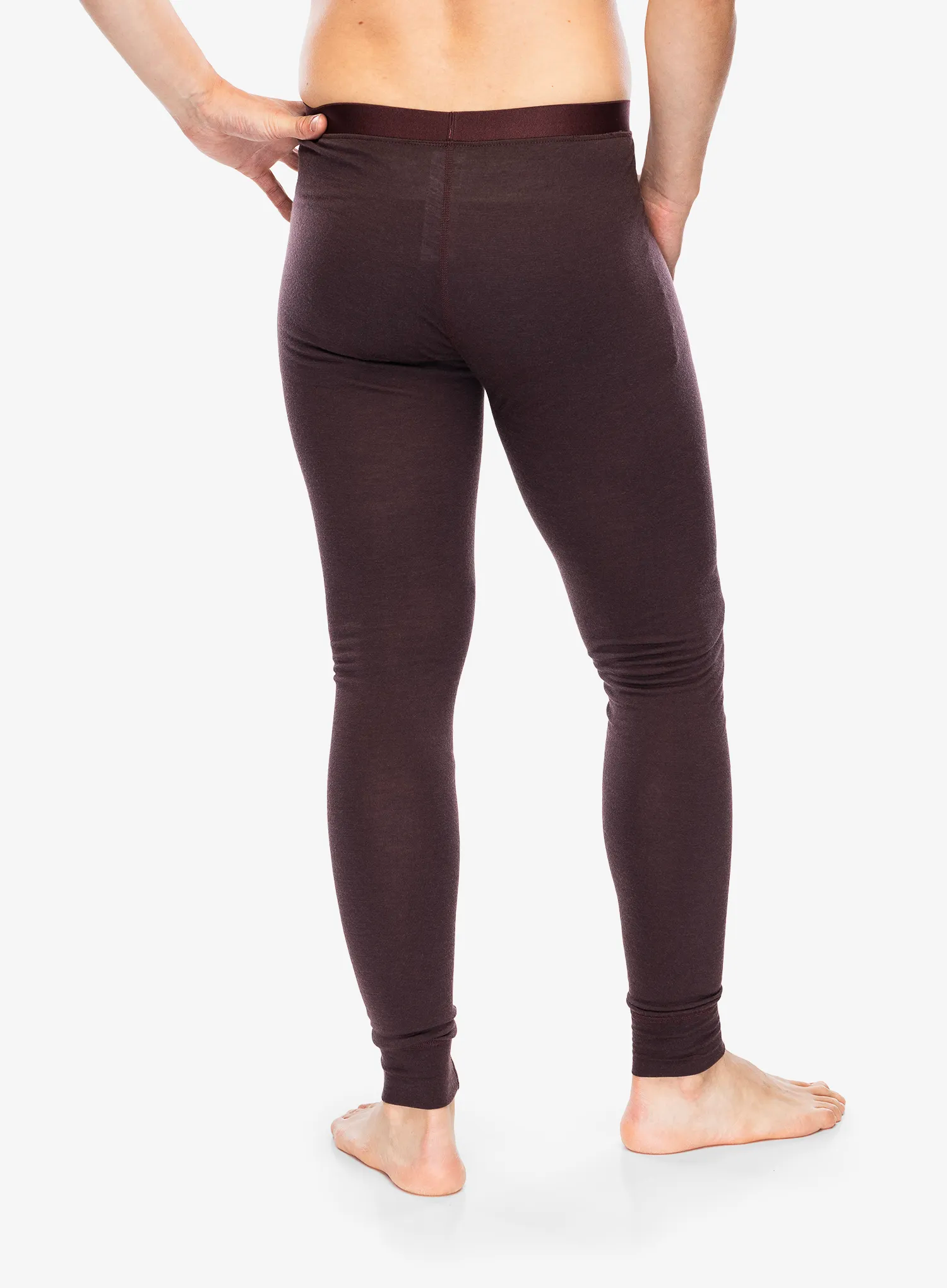 Termolegíny Odlo Merino 200 BL Bottom Long - fudge