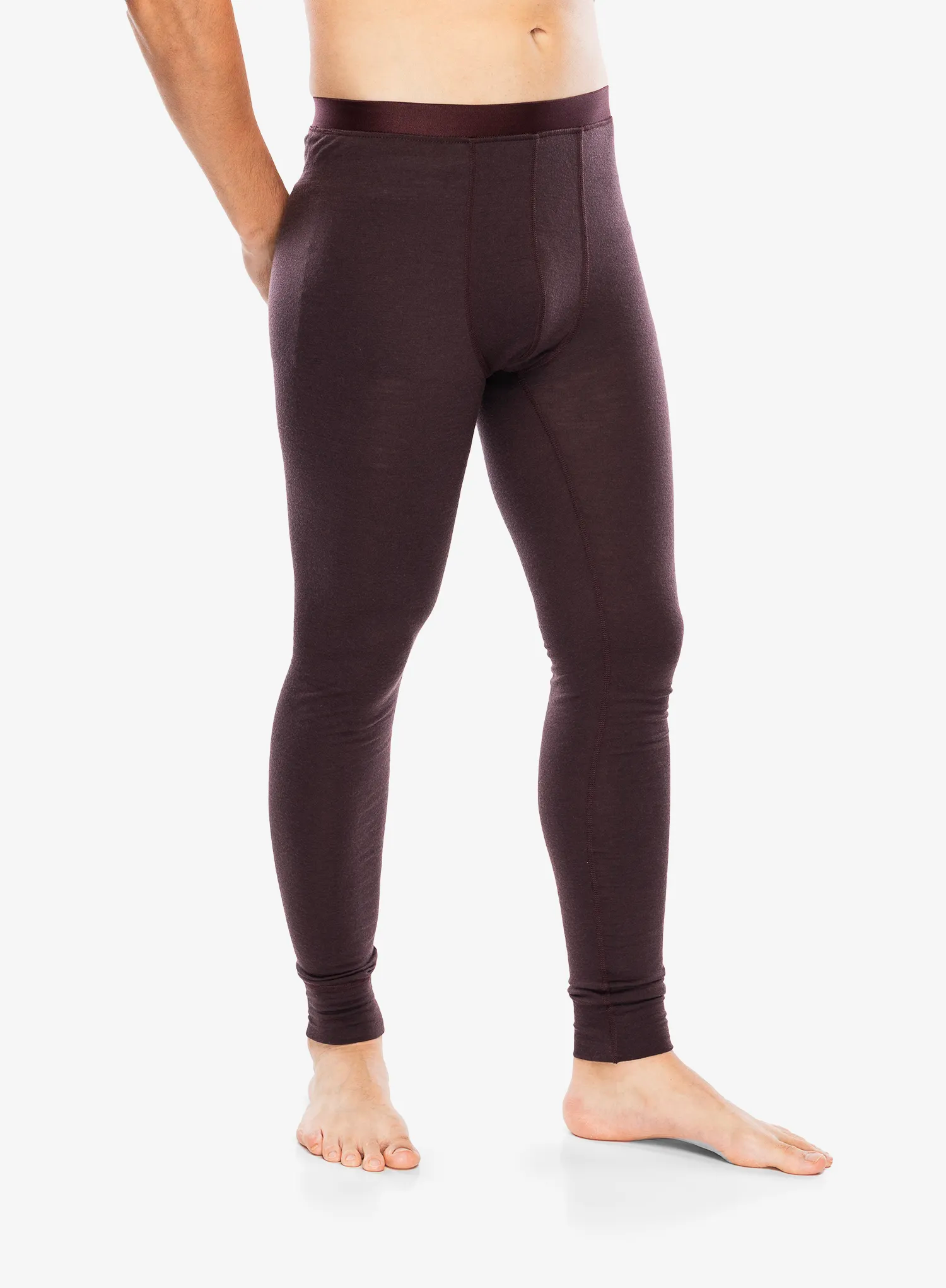 Termolegíny Odlo Merino 200 BL Bottom Long - fudge