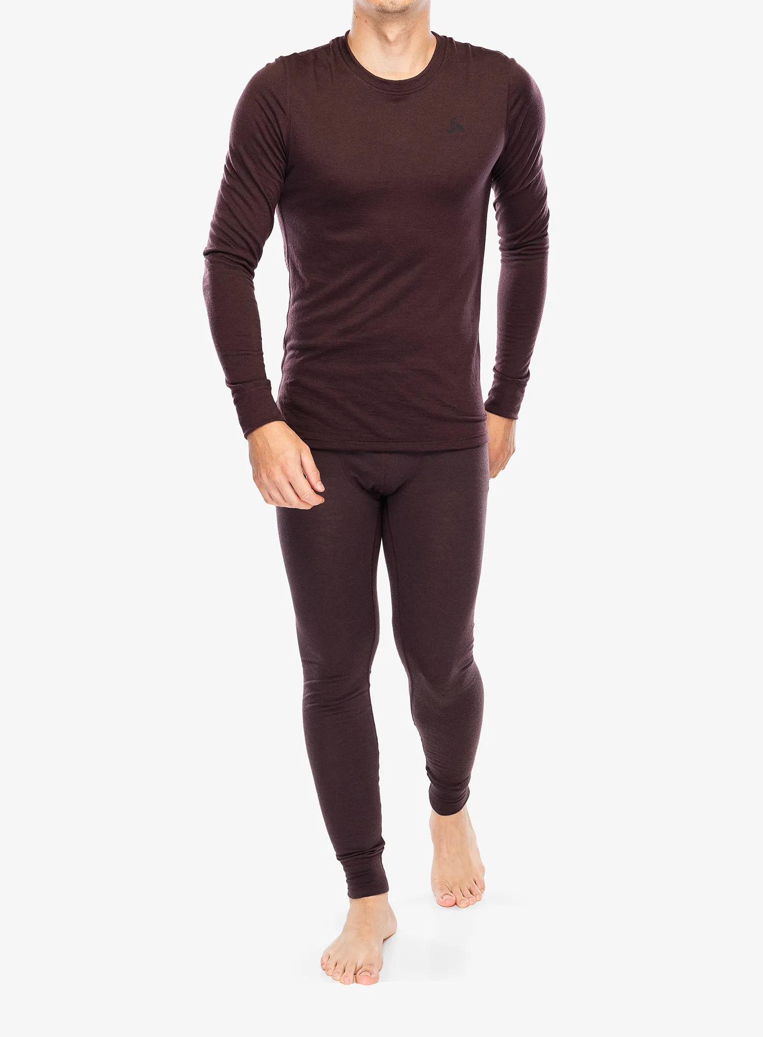 Termolegíny Odlo Merino 200 BL Bottom Long - fudge