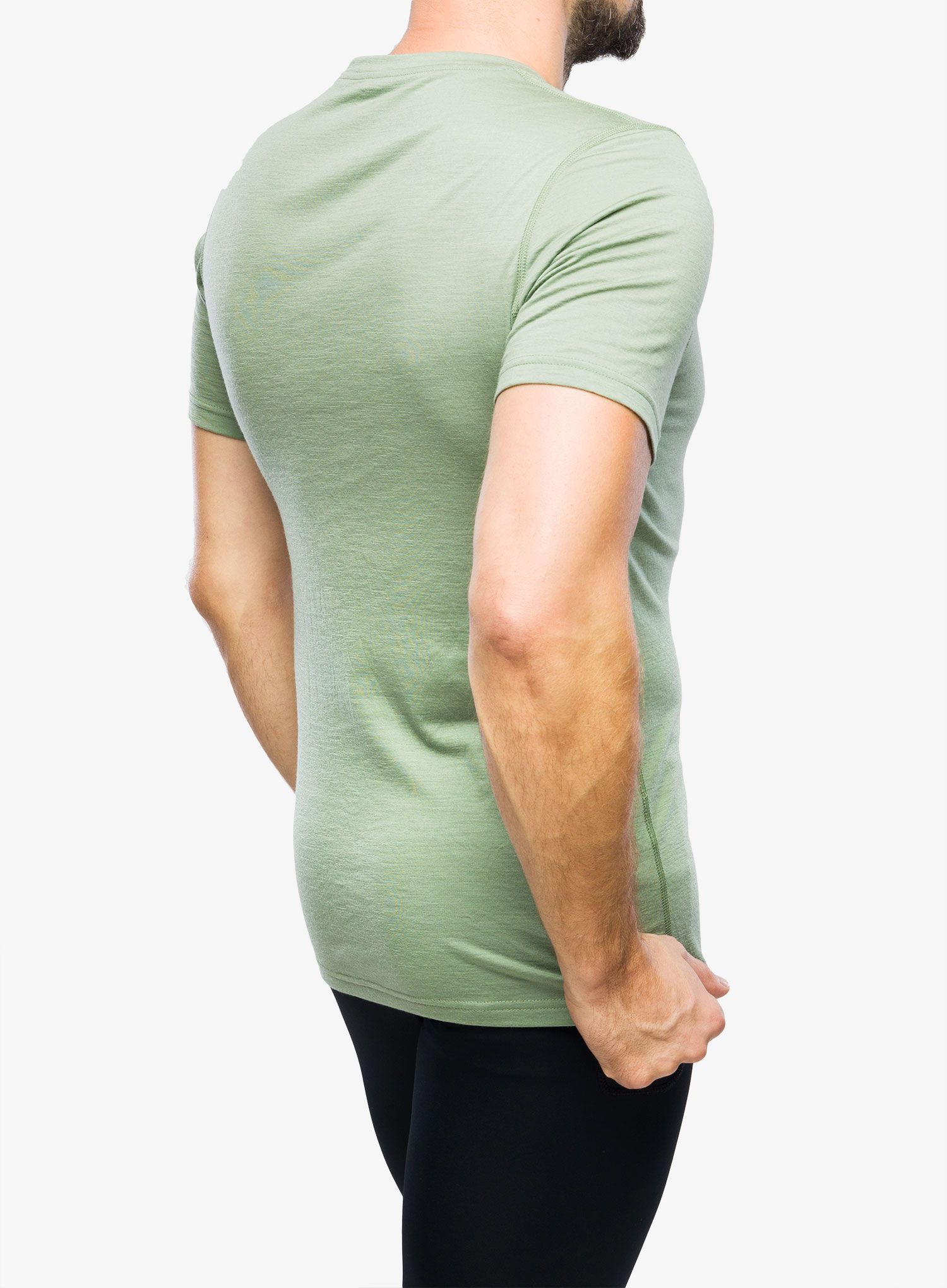 Termotriko Odlo Merino 200 BL Top Crew Neck SS - matte green