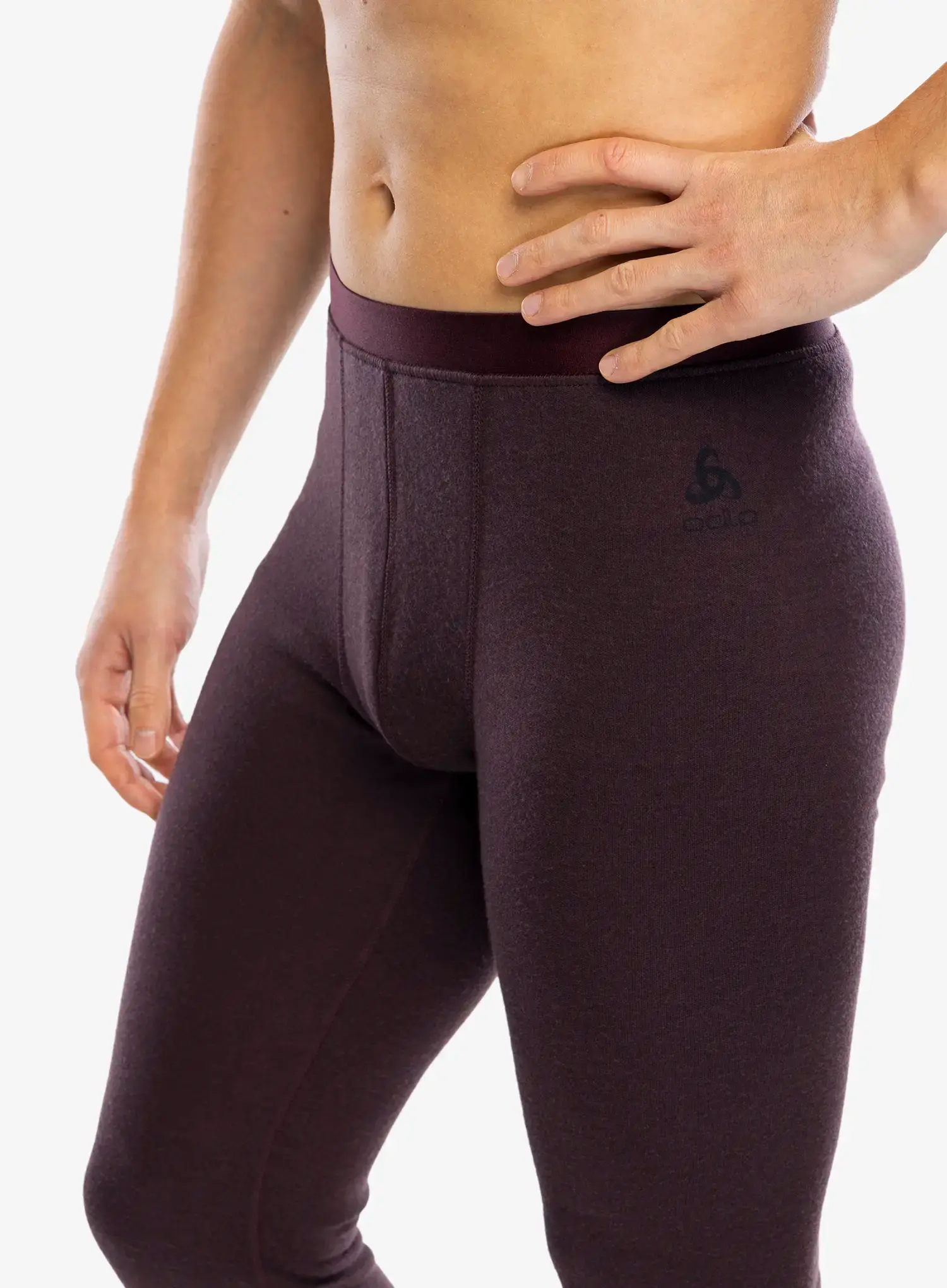 Termolegíny Odlo Merino 260 BL Bottom Long - fudge