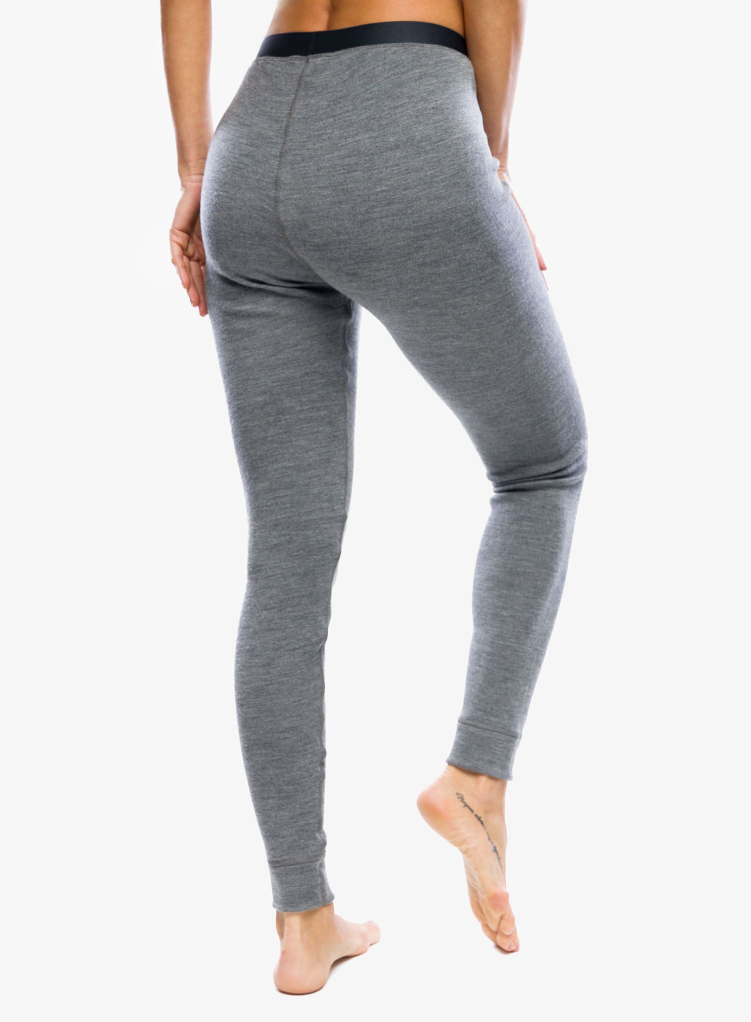 Termolegíny dámské Odlo Merino 260 BL Bottom Long - steel grey melange
