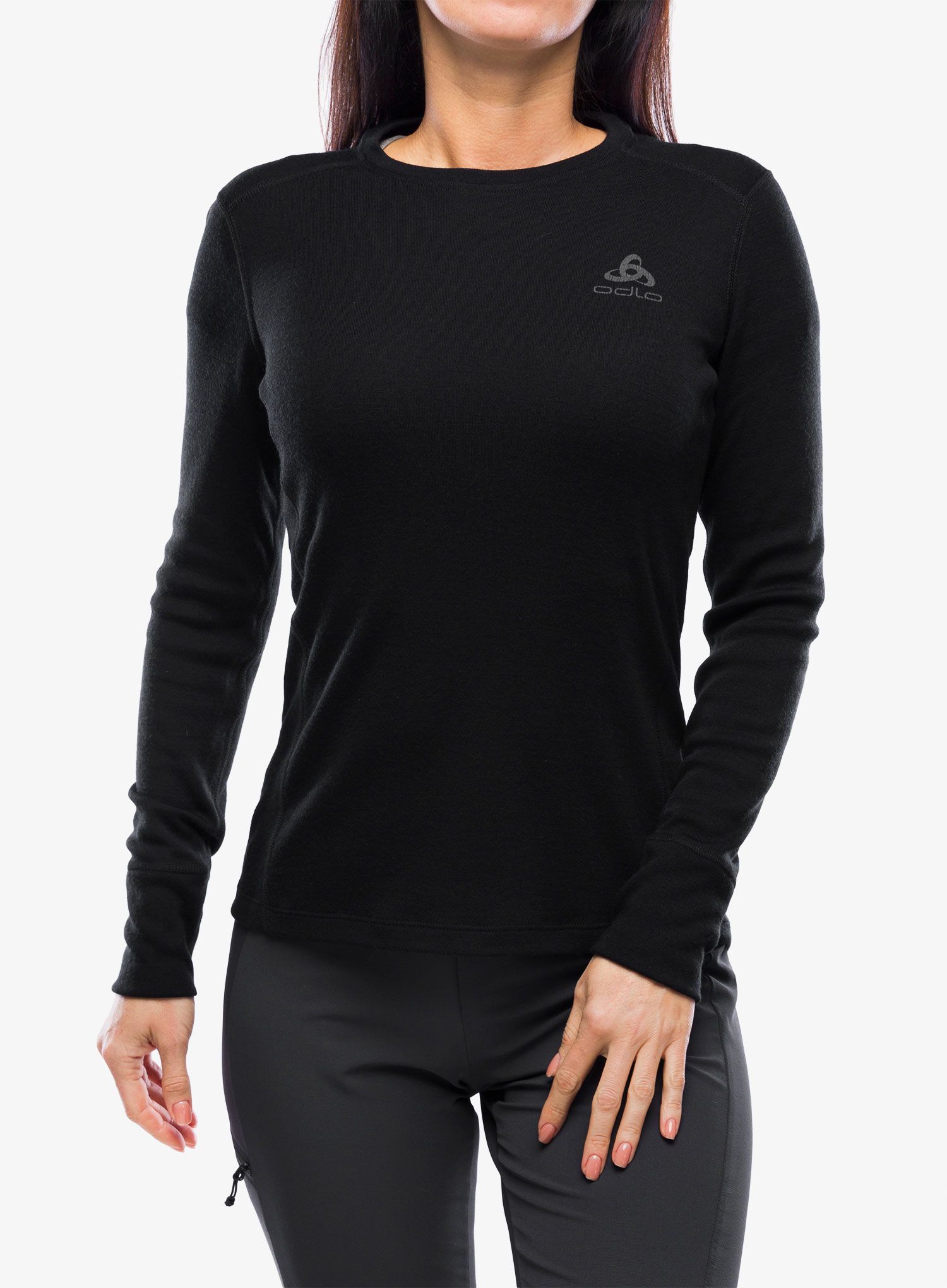 Funkční mikina dámská Odlo Merino 260 BL Top Crew Neck LS - black