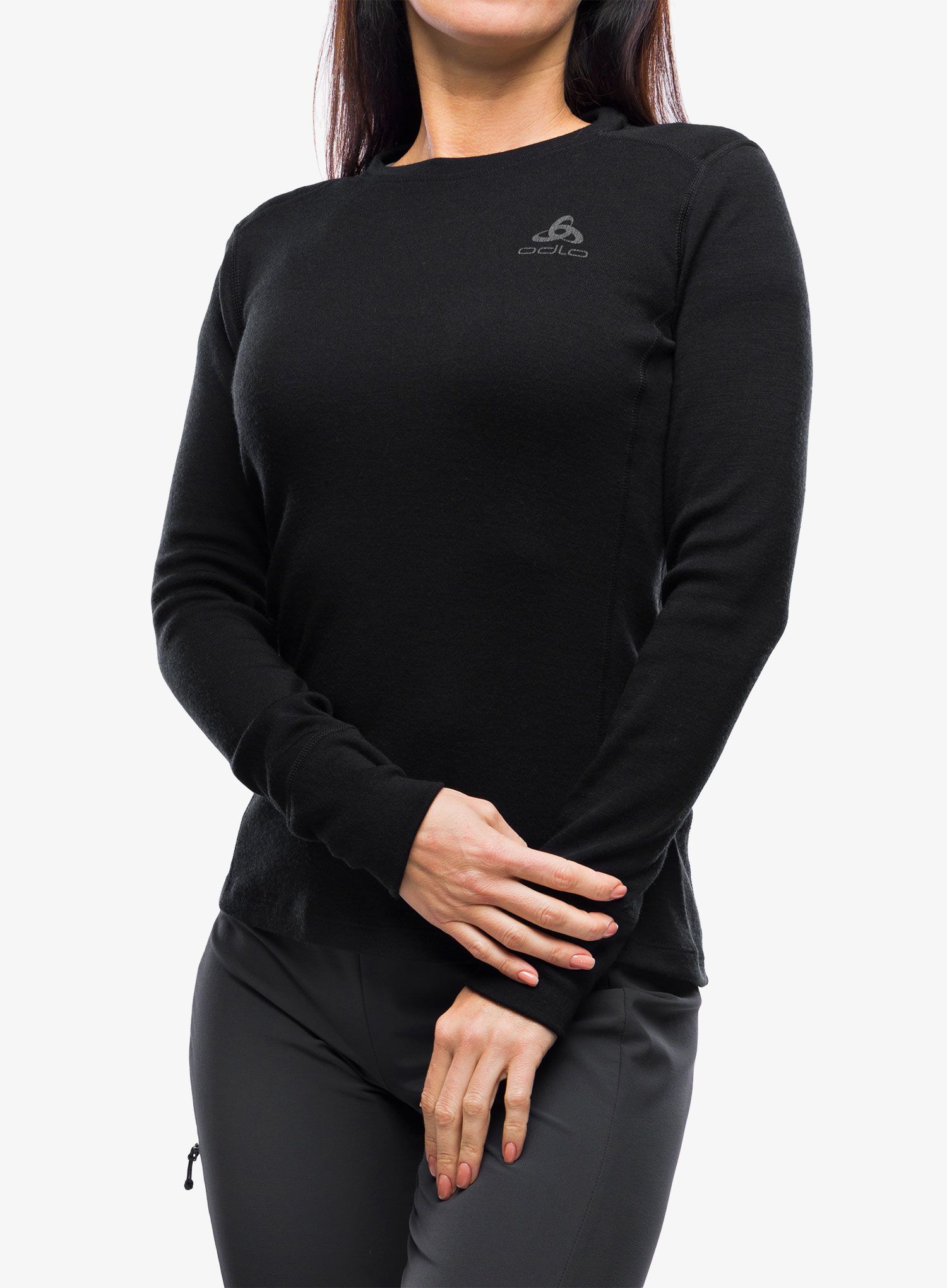 Funkční mikina dámská Odlo Merino 260 BL Top Crew Neck LS - black