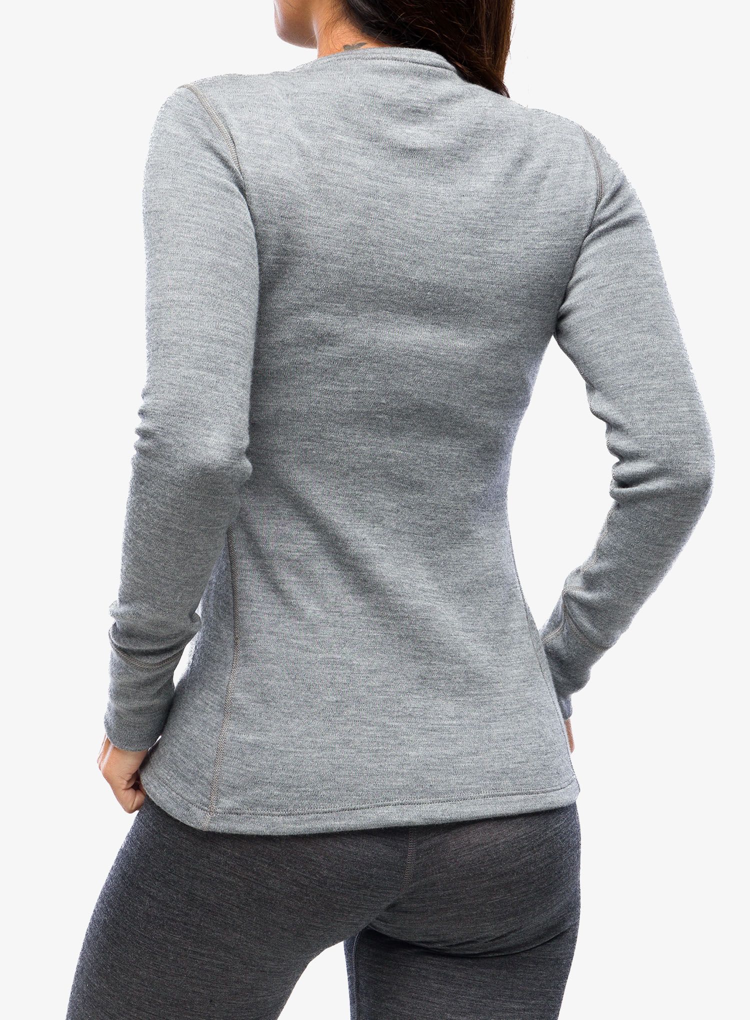 Dámská funkční mikina Odlo Merino 260 BL Top Crew Neck LS - steel grey melange