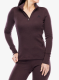 Dámská funkční mikina Odlo Merino 260 BL Top Turtle Neck LS Half Zip - fudge