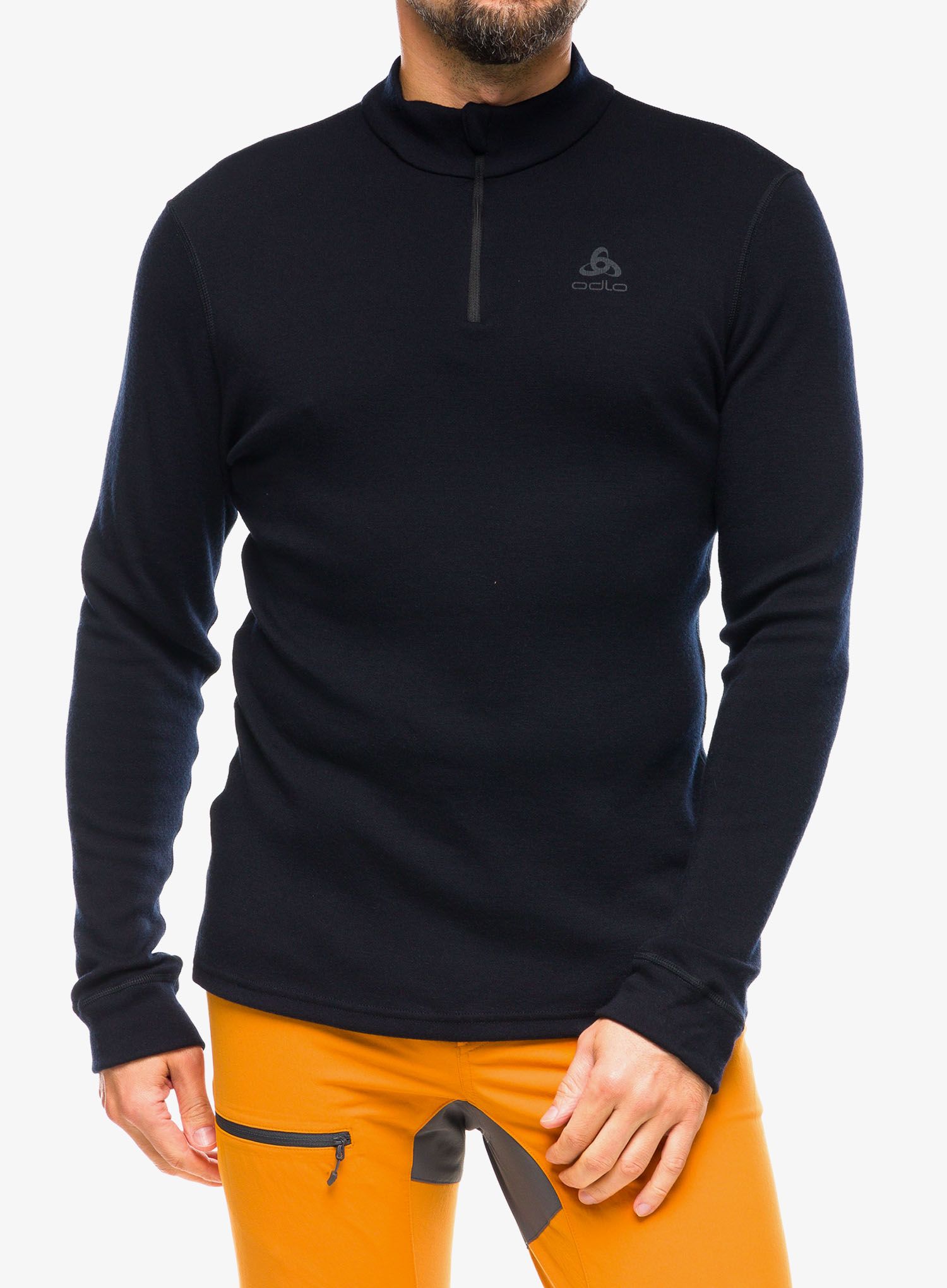Funkční mikina Odlo Merino 260 BL Top Turtle Neck LS Half Zip - black