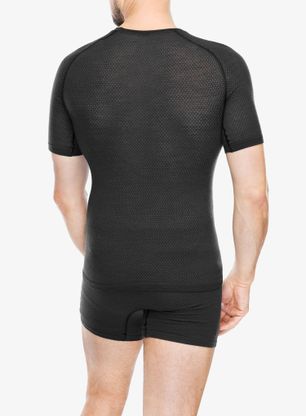 Termotriko Odlo Merino PW 140 Seamless BL Top Crew Neck SS - black