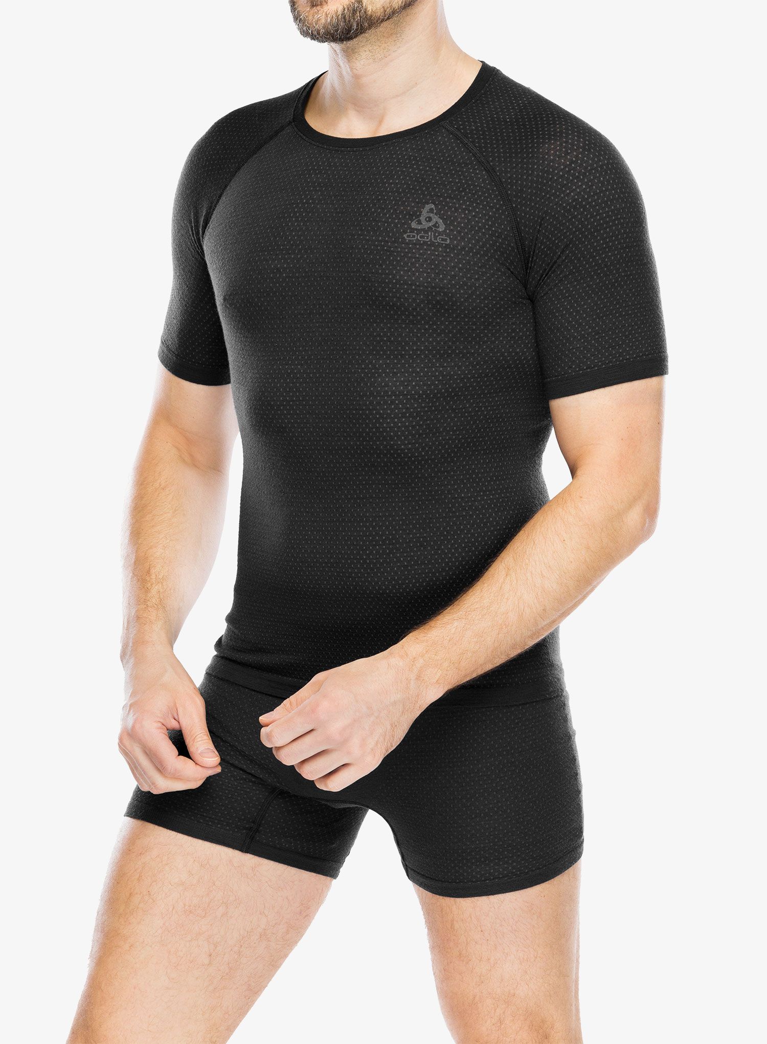 Termotriko Odlo Merino PW 140 Seamless BL Top Crew Neck SS - black