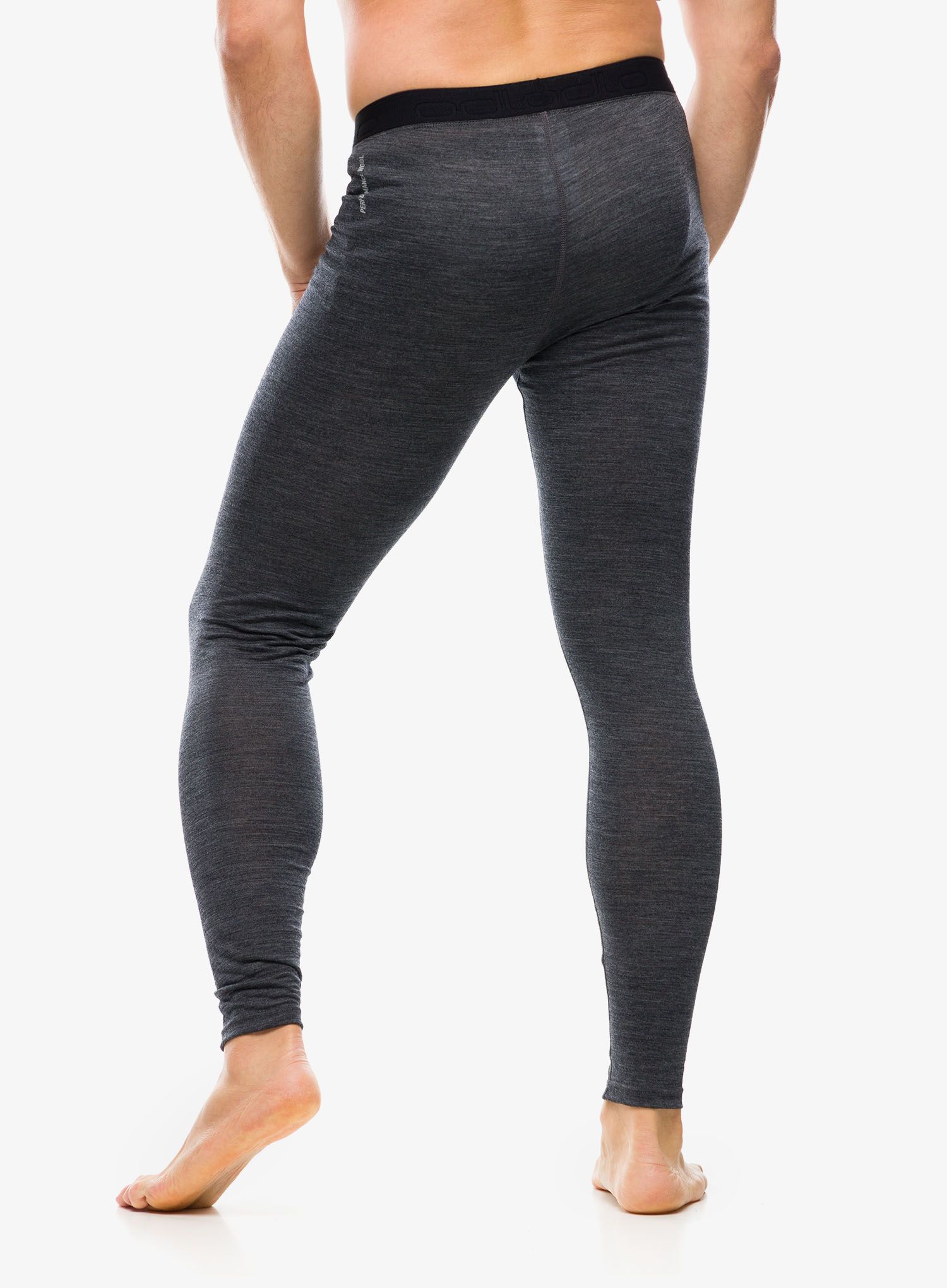 Termolegíny Odlo Natural Performance PW 150 BL Bottom Long - dark grey melange