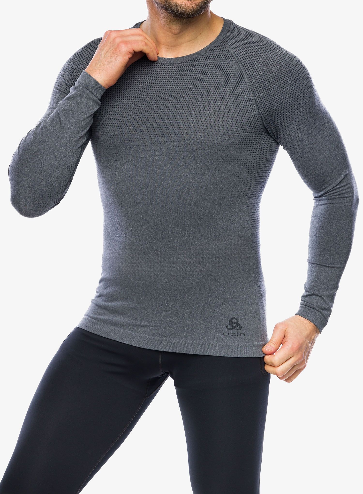 Funkční mikina Odlo Performance Light Eco BL Top Crew Neck LS - grey melange